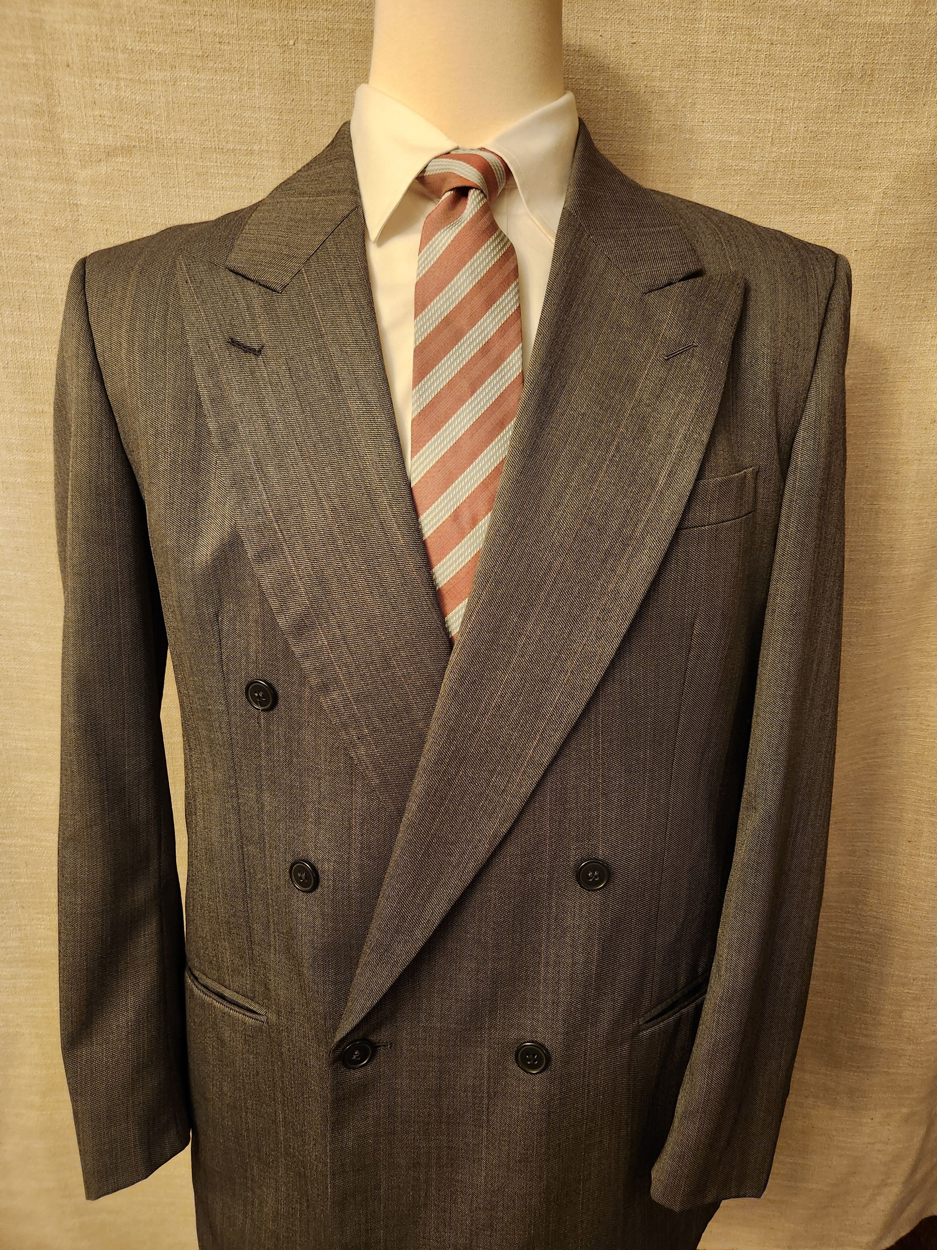 Designer × Yves Saint Laurent Vintage 100% Wool Double Breast Blue Blazer Size 44R - 1 Thumbnail