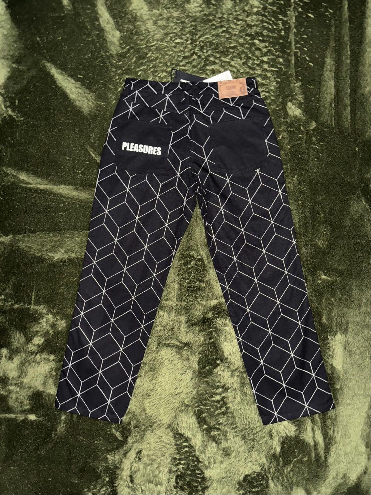 Pleasures [34] Pleasures vocal pattern embroidery logo denim pants Size US 34 / EU 50 - 7 Thumbnail