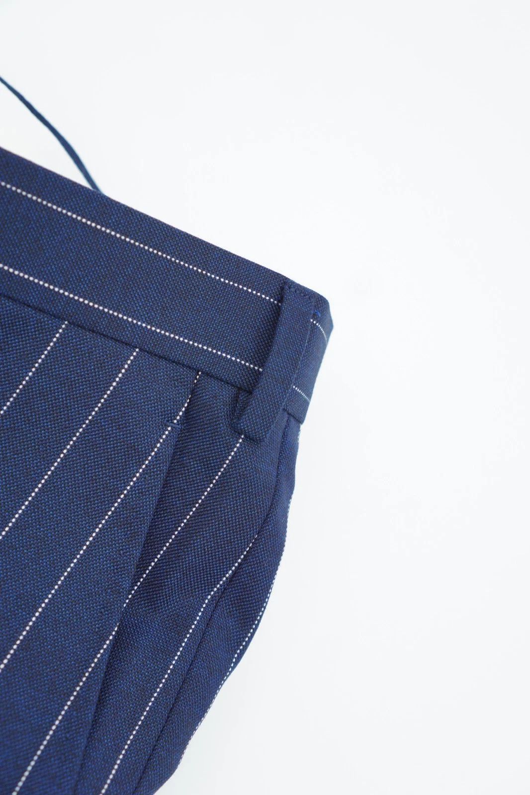 Suitsupply Men Suitsupply Pants Navy Blue Wool Soho Size 102 UK/US42L Size 42L - 4 Thumbnail