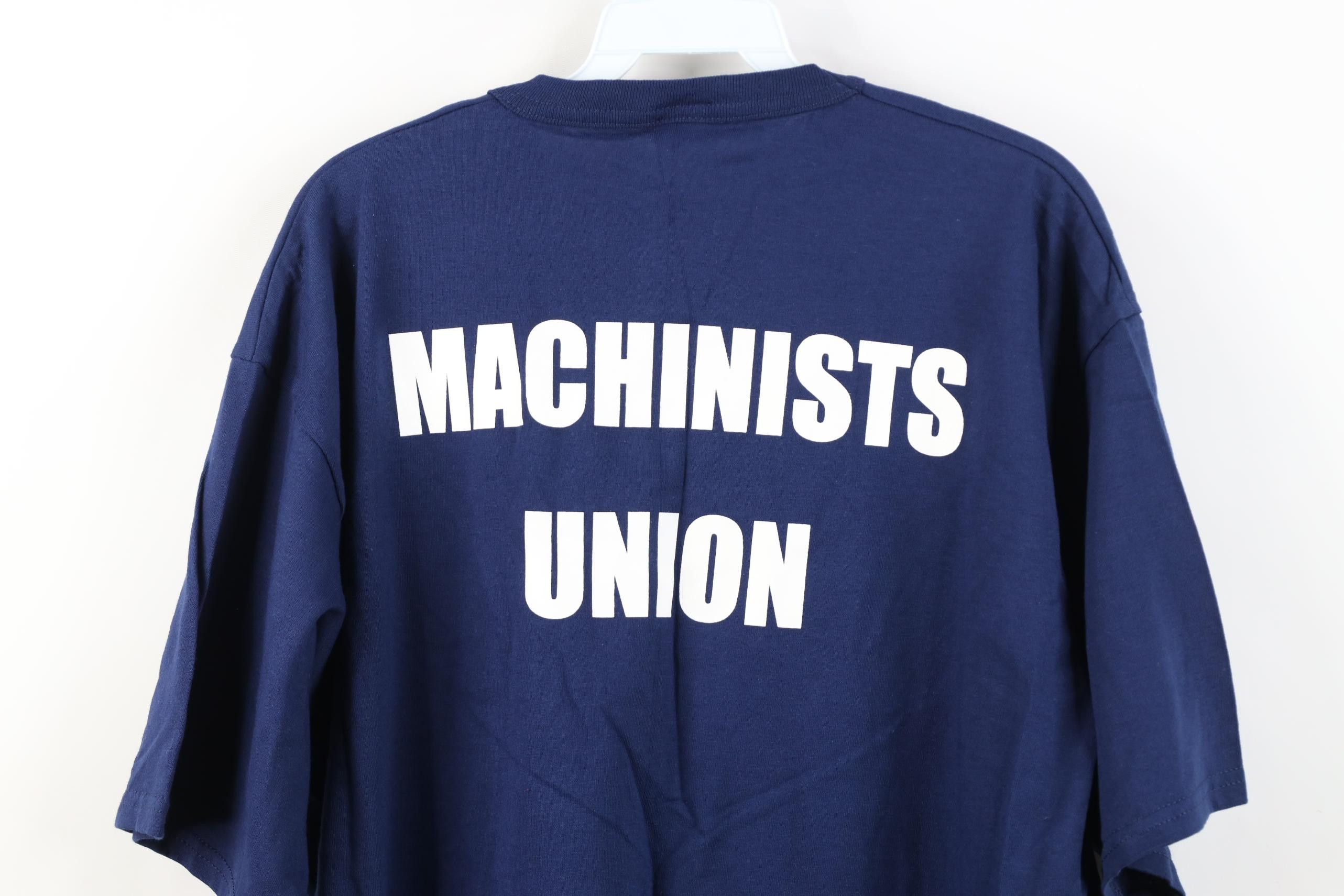 Vintage Deadstock Vintage 90s Machinist Aerospace Union T-Shirt Size US XL / EU 56 / 4 - 14 Thumbnail
