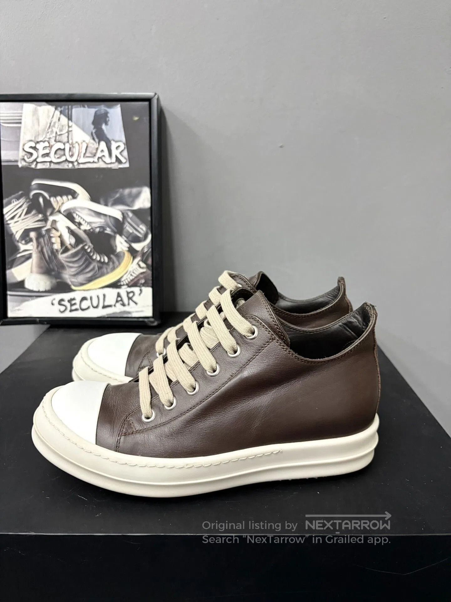 Rick Owens Rick Owens Leather Low. Size US 4 / IT 34 - 2 Thumbnail