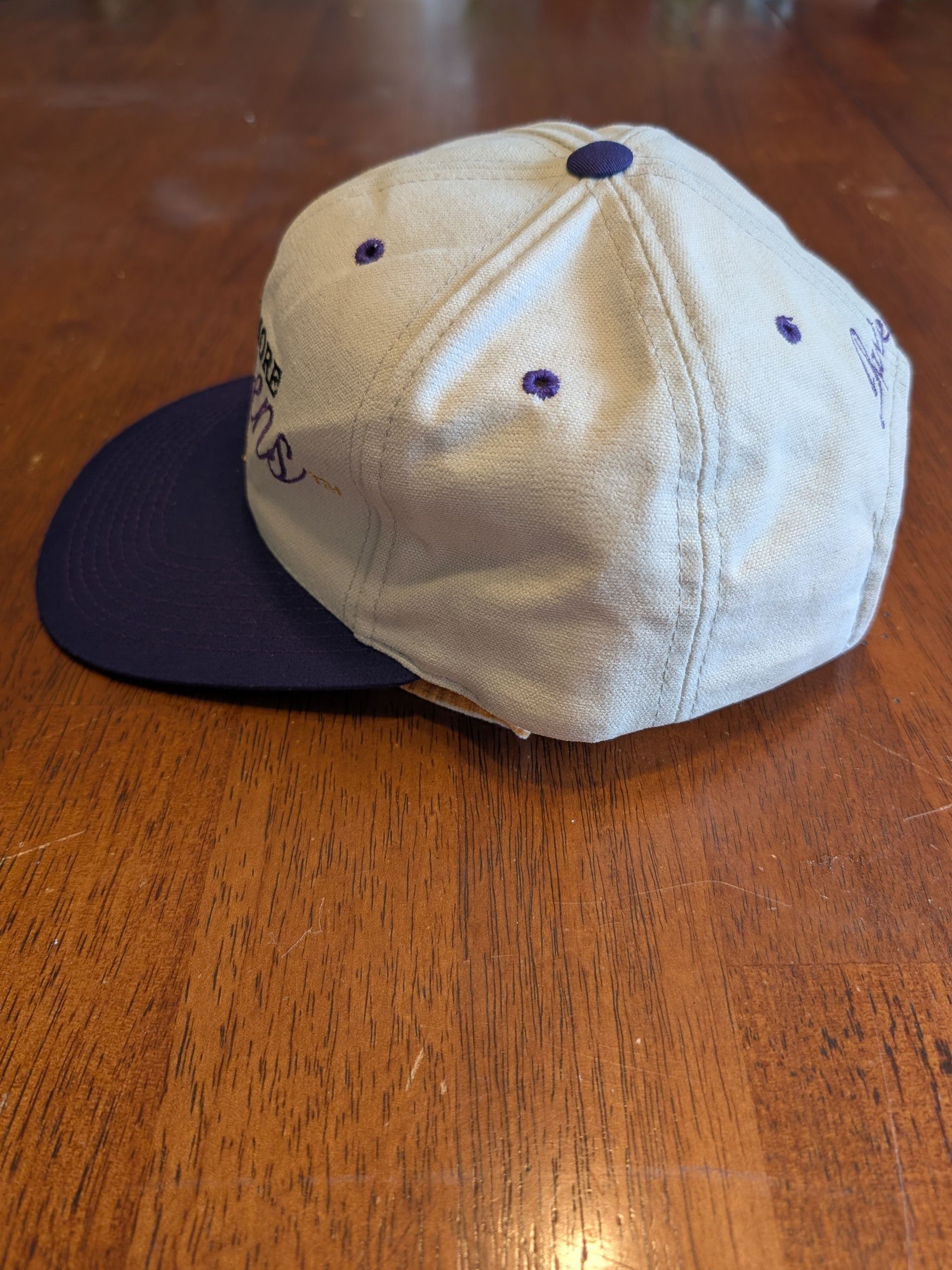 Drew Pearson 1996 Baltimore Ravens Script Drew Pearson Strapback Hat Size ONE SIZE - 4 Thumbnail