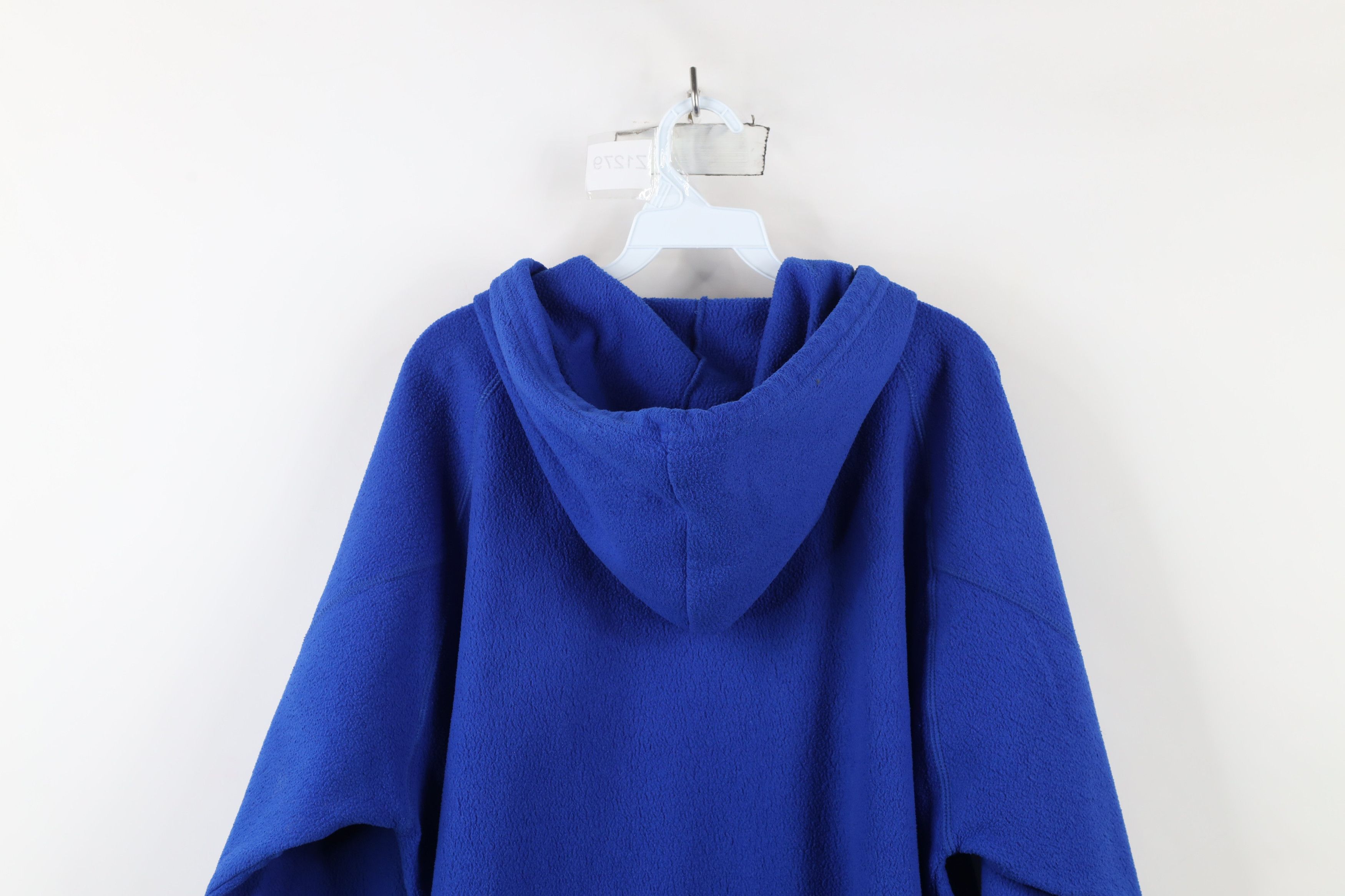 Vintage Vintage 90s Streetwear Blank Baggy Fleece Hoodie Sweatshirt Size US XXL / EU 58 / 5 - 11 Thumbnail