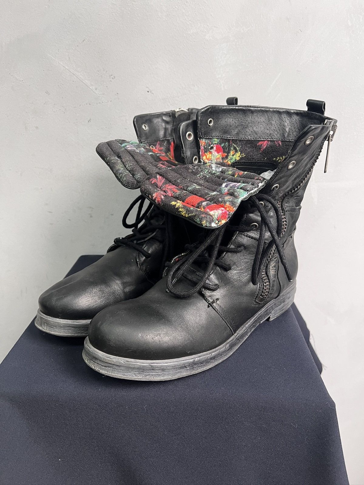 Replay Replay combat black boots avant garde guidi style y2k Size US 8 / EU 41 - 7 Thumbnail