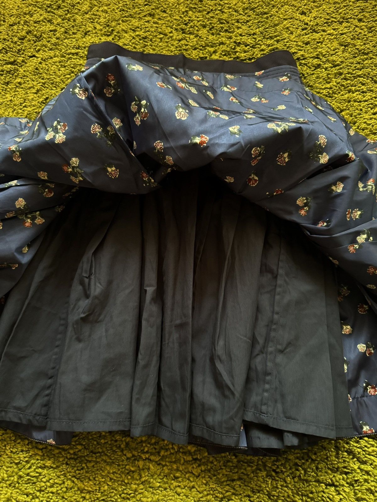 Designer × Moncler × Moncler Grenoble Moncler nylon floral pattern midi skirt Size 25" / US 0 / IT 36 - 4 Thumbnail