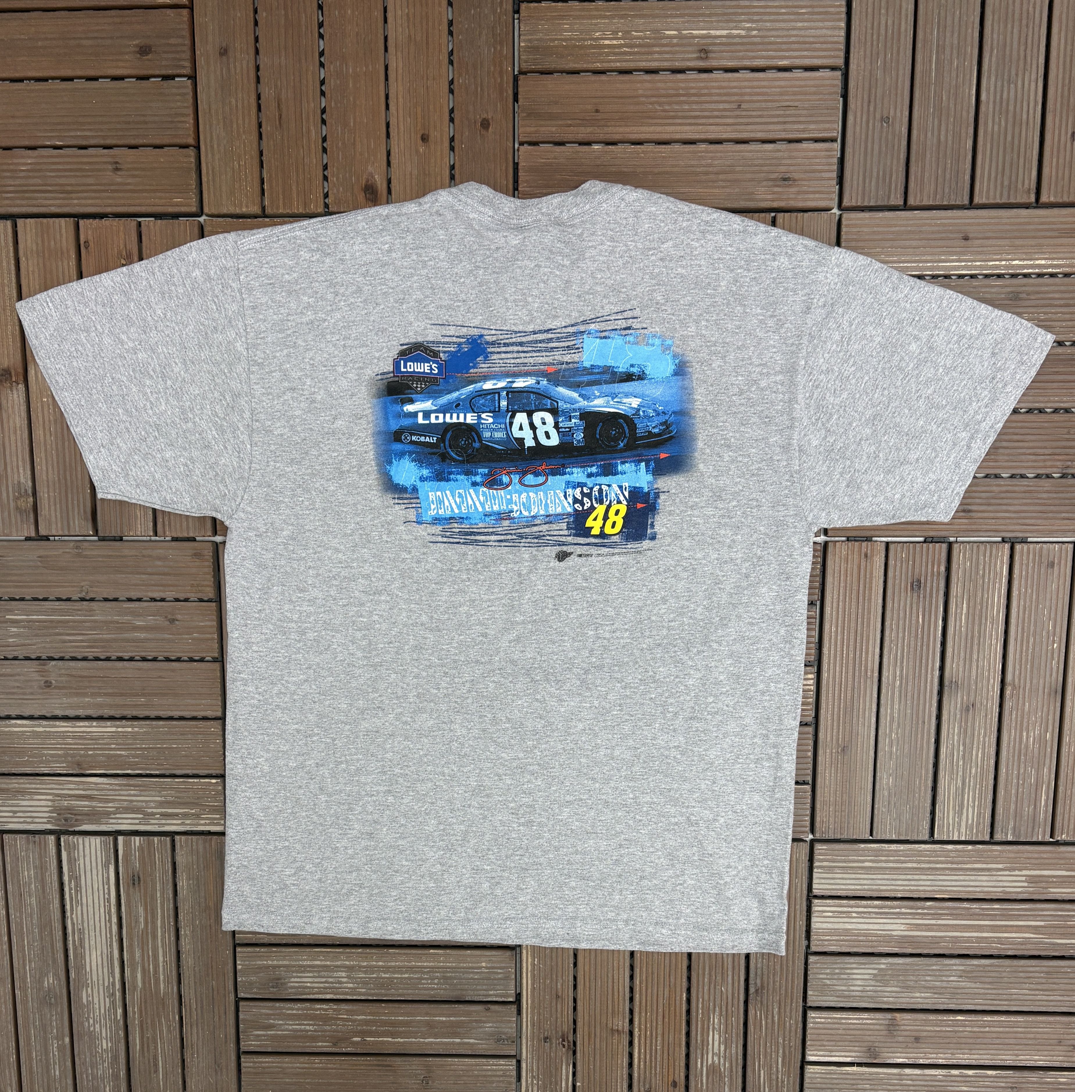 Vintage Jimmie Johnson Lowe's Racing NASCAR Vintage T-Shirt Tee Size US XL / EU 56 / 4 - 3 Thumbnail