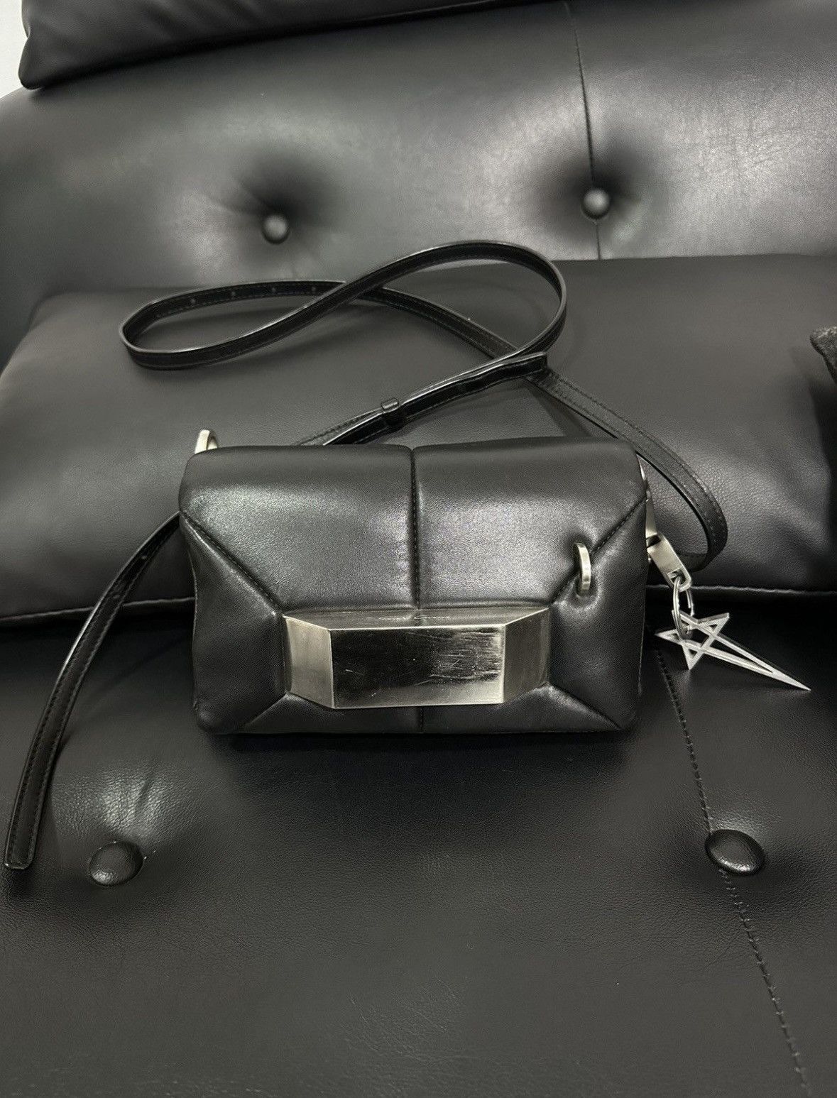 Rick Owens Rick Owens Griffin Quilted Shoulder Bag Size ONE SIZE - 2 Thumbnail