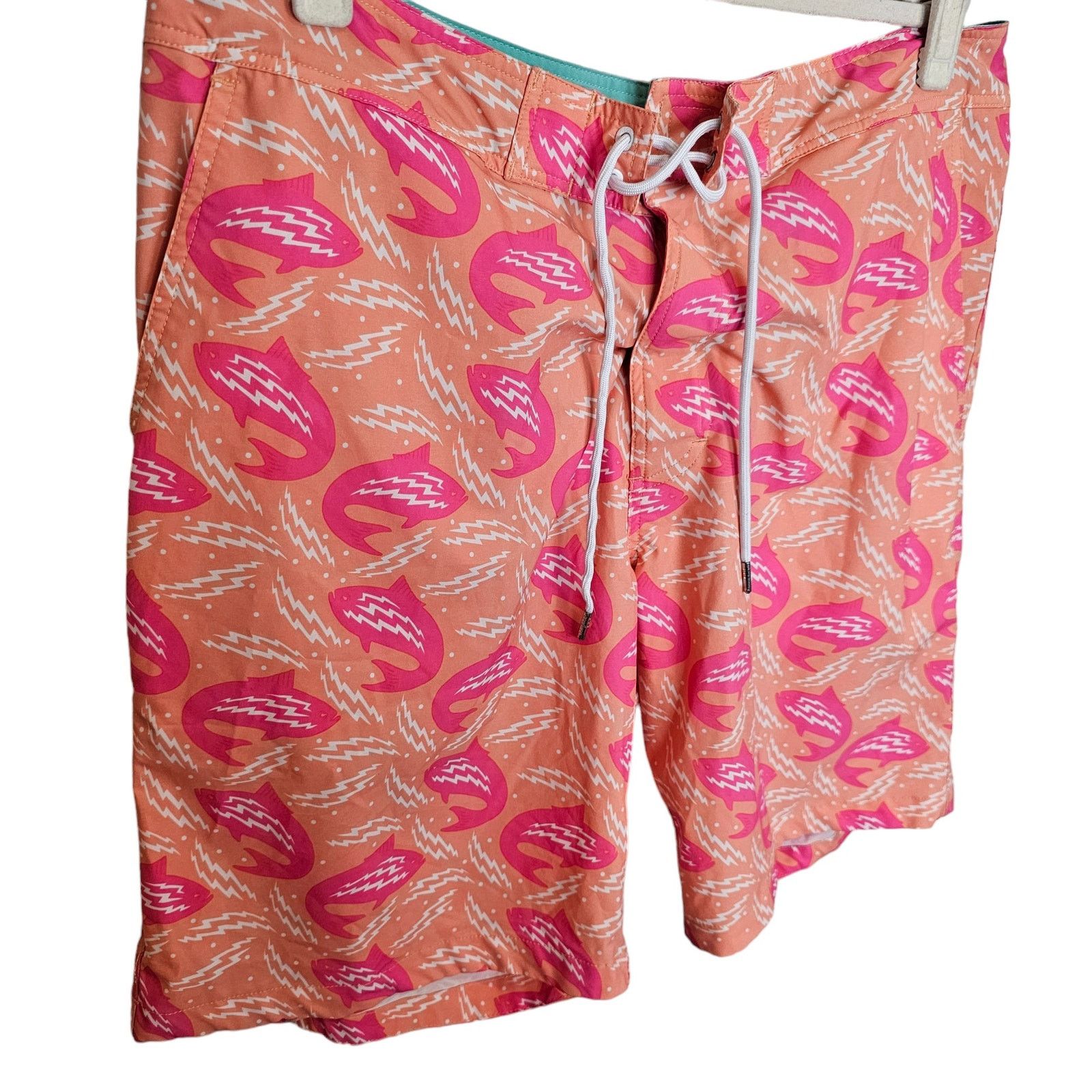 Bonobos Bonobos Mens Fish Print Swim Trunks 36 Beach Surf Swimwear Size US 36 / EU 52 - 2 Thumbnail