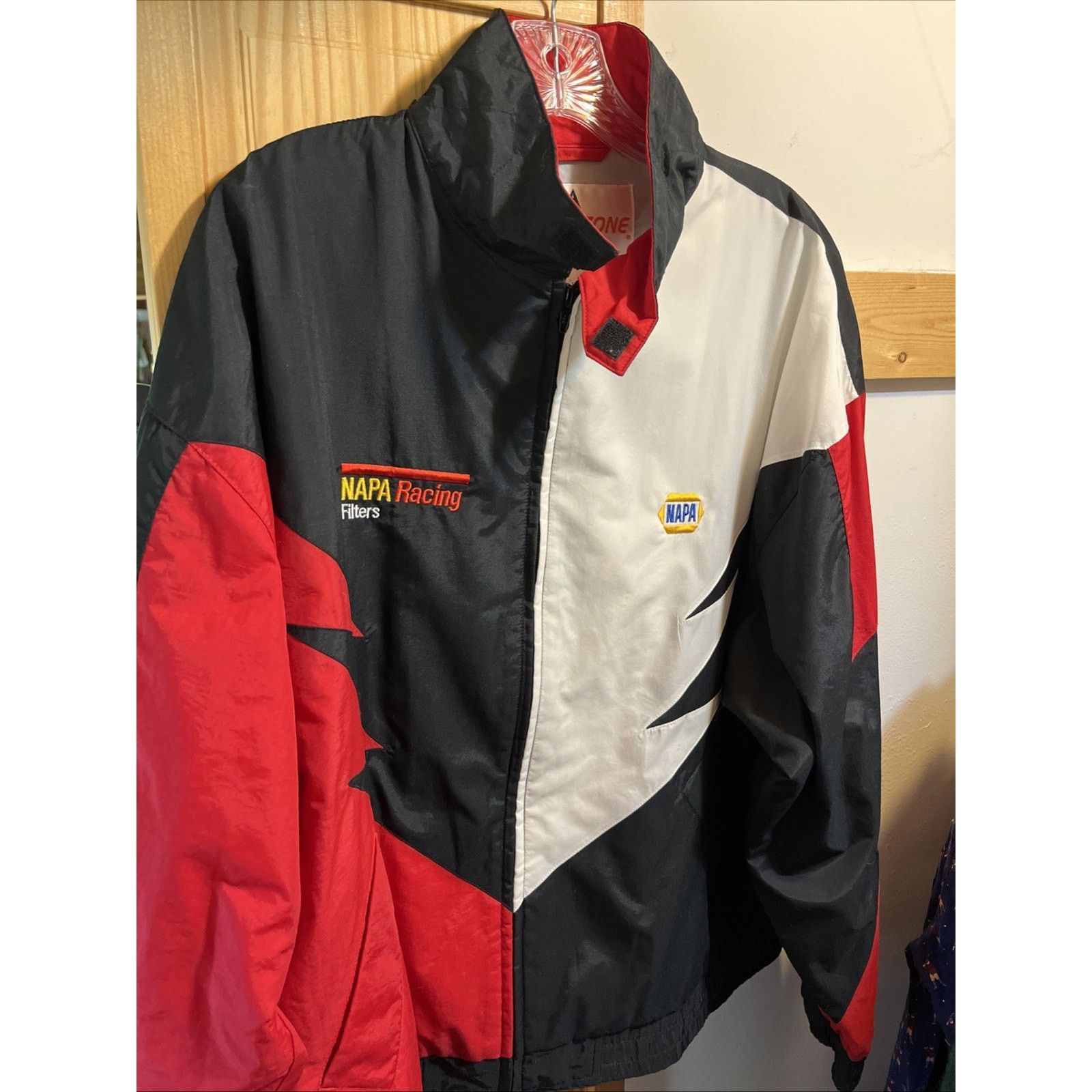 Other Speed Zone Men's L Jacket Red Black Shark Tooth Napa Racing Size US L / EU 52-54 / 3 - 9 Thumbnail