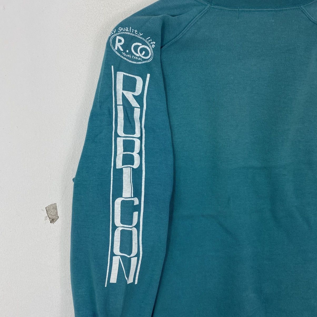 Vintage Vintage Rubicon R.CO Teal Sleeve Print Sweatshirt Japan L Size US L / EU 52-54 / 3 - 7 Thumbnail