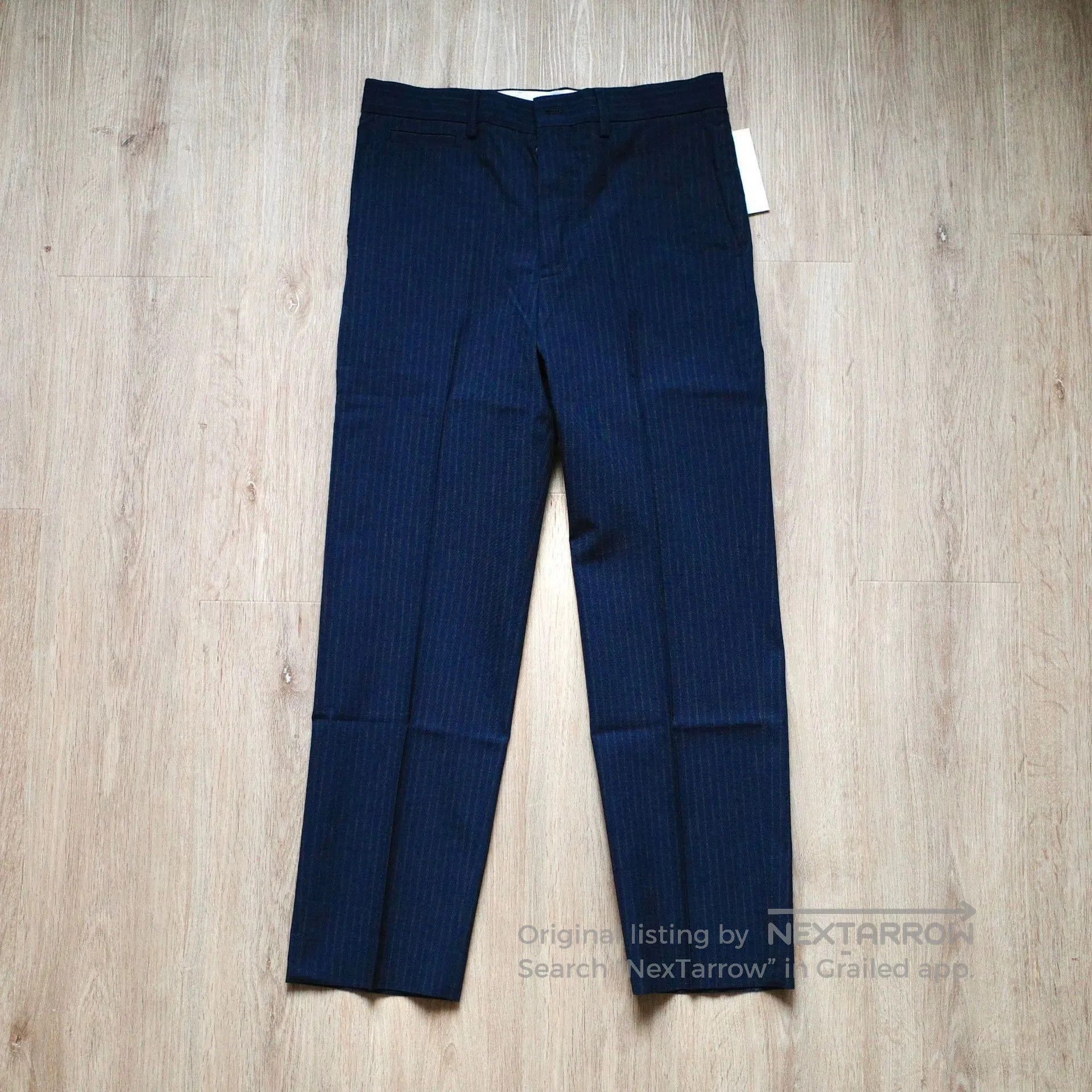 Visvim Blue Pinstriped Casual Pants Size 36. Size US 36 / EU 52 - 1 Thumbnail
