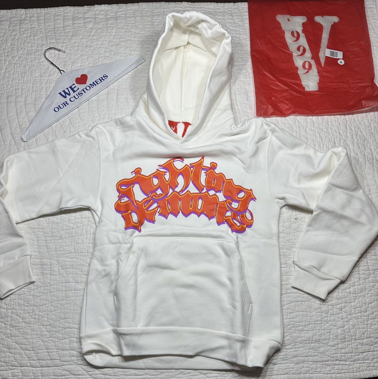 Vlone Juice Wrld 999 Fighting Demons Hoodie/Small