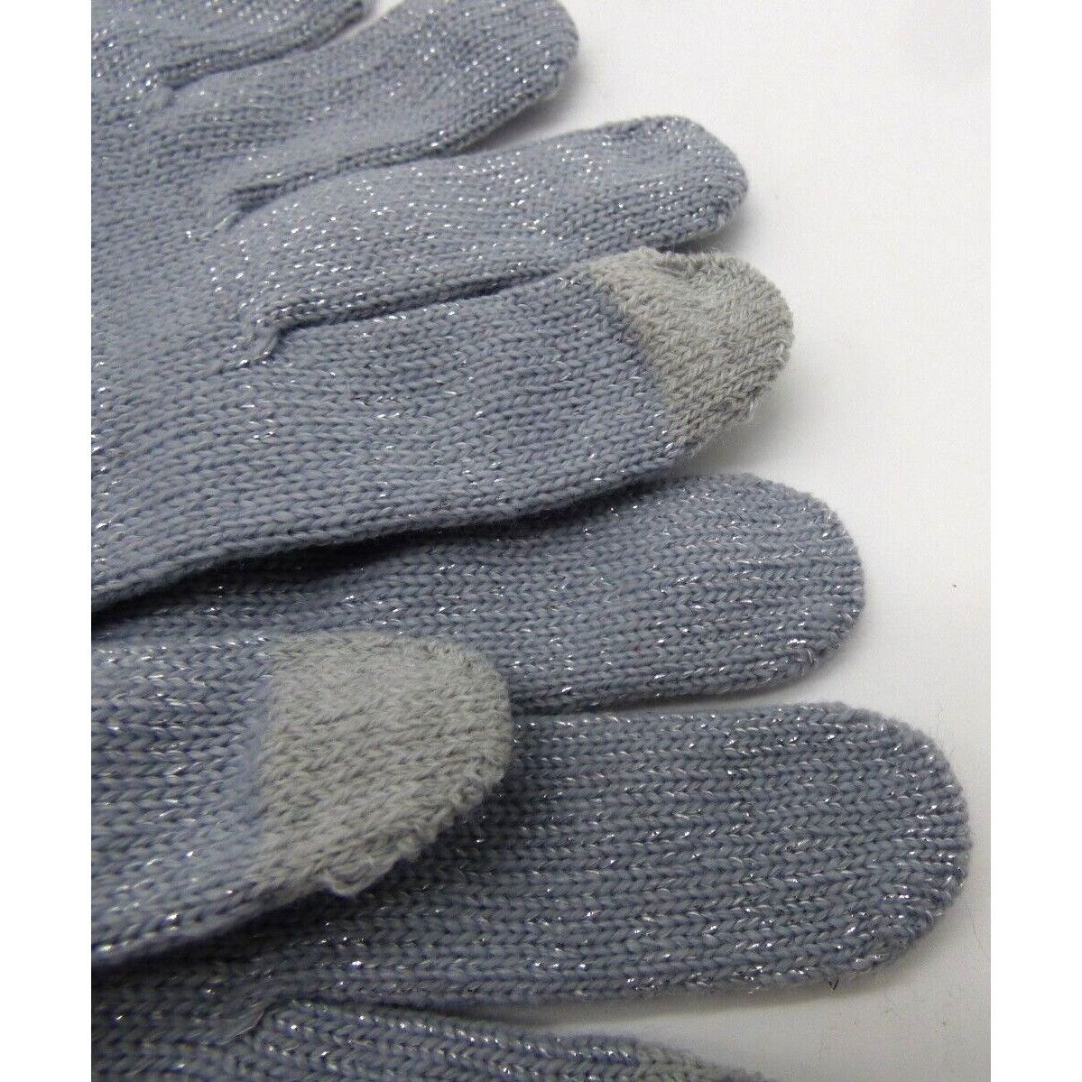 Other Style & Co Women's Solid Shine Tech-Tip Gloves, Gray Size ONE SIZE - 4 Thumbnail