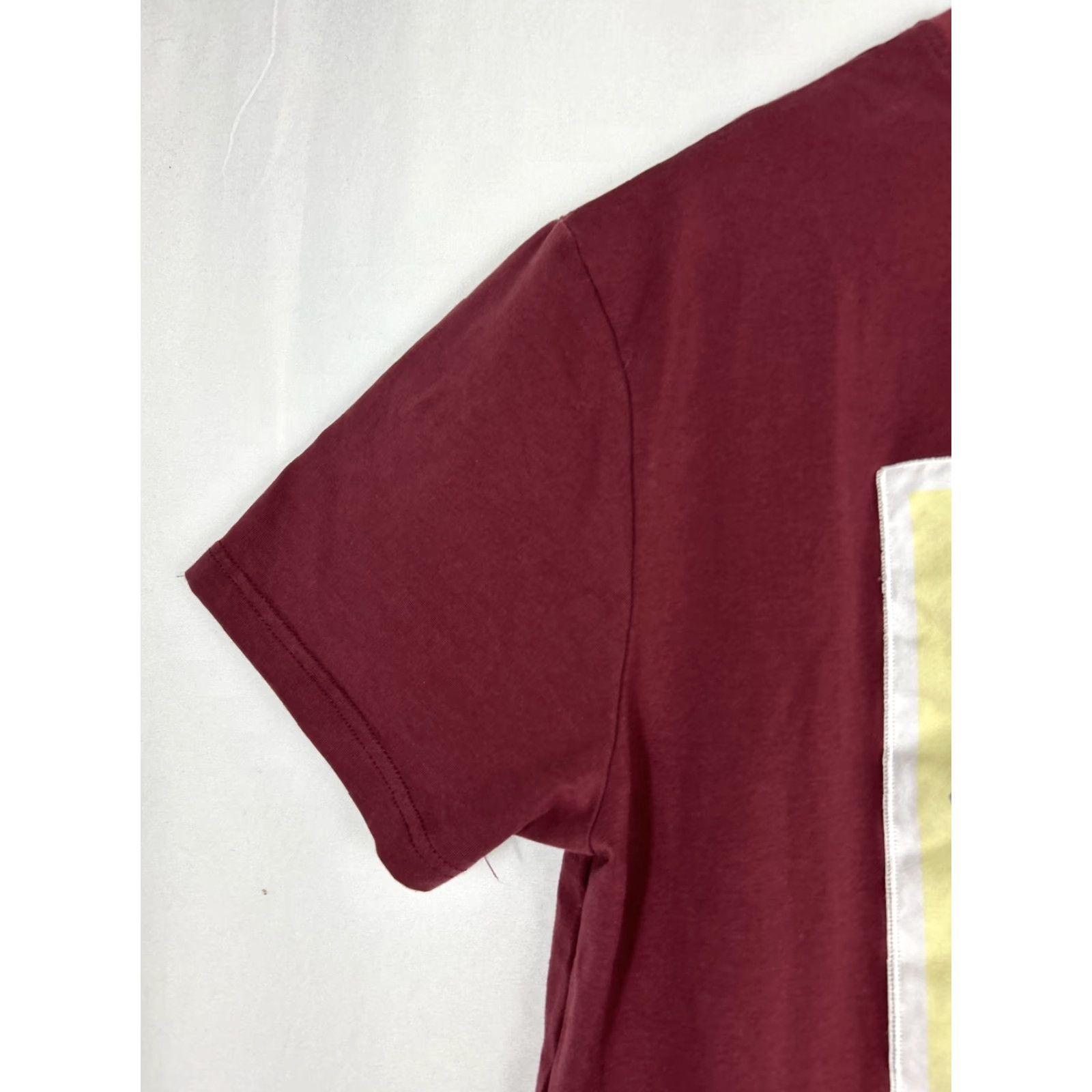 Vintage BKYS T-Shirt Men M Burgundy Crew Neck Short Sleeve Solid Embroidered Basquiat Logo Street Wear Size US M / EU 48-50 / 2 - 3 Thumbnail
