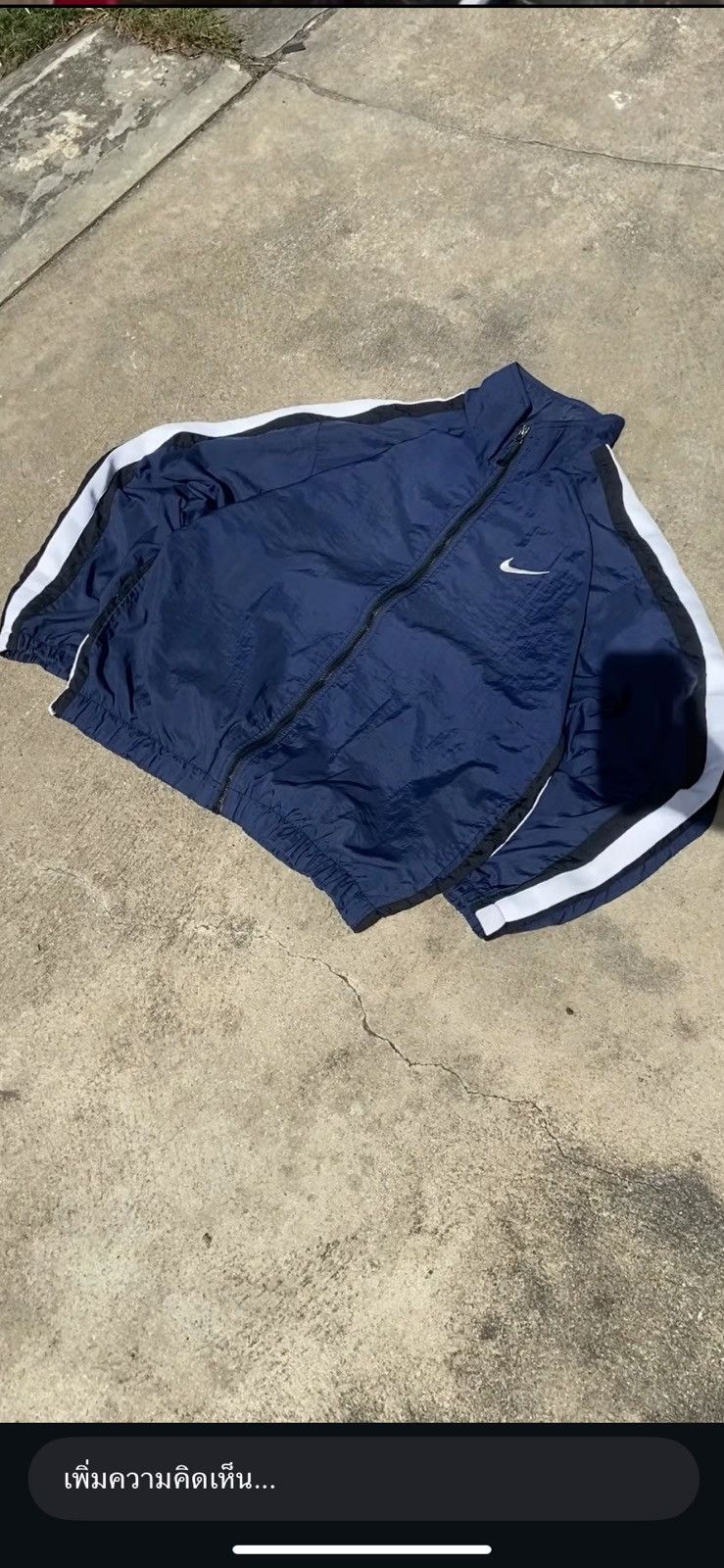 Nike JACKET NIKE BIG LOGO NAVY BLUE VINTAGE90 Size US M / EU 48-50 / 2 - 2 Thumbnail