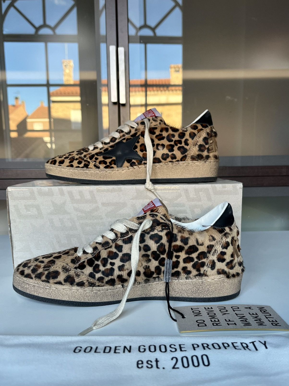 Golden Goose Ball Star Cheetah Print Size US 6 / IT 36 - 6 Thumbnail