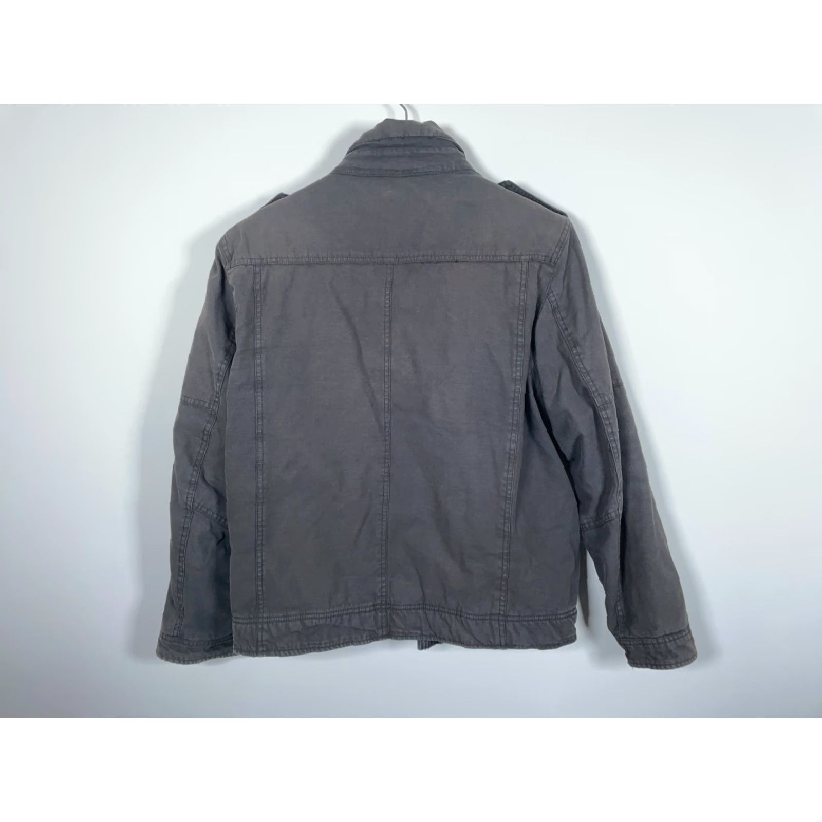 Levi's Levi's Sherpa Lined Black Military Jacket Men's Large Zip Up Coat Size US L / EU 52-54 / 3 - 2 Thumbnail
