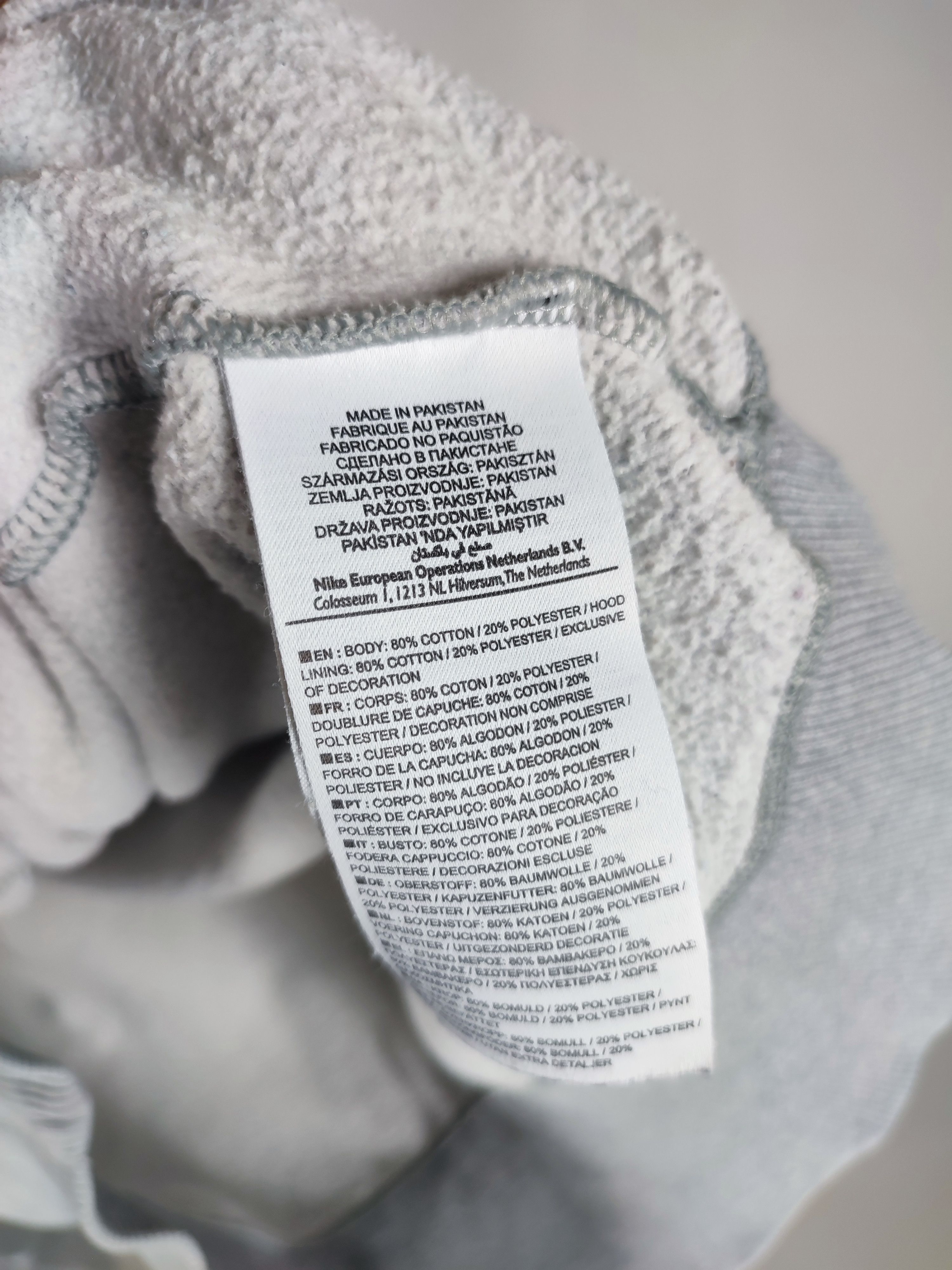 Nike Nike Logo Bleached Distressed Hoodie Size US L / EU 52-54 / 3 - 13 Thumbnail
