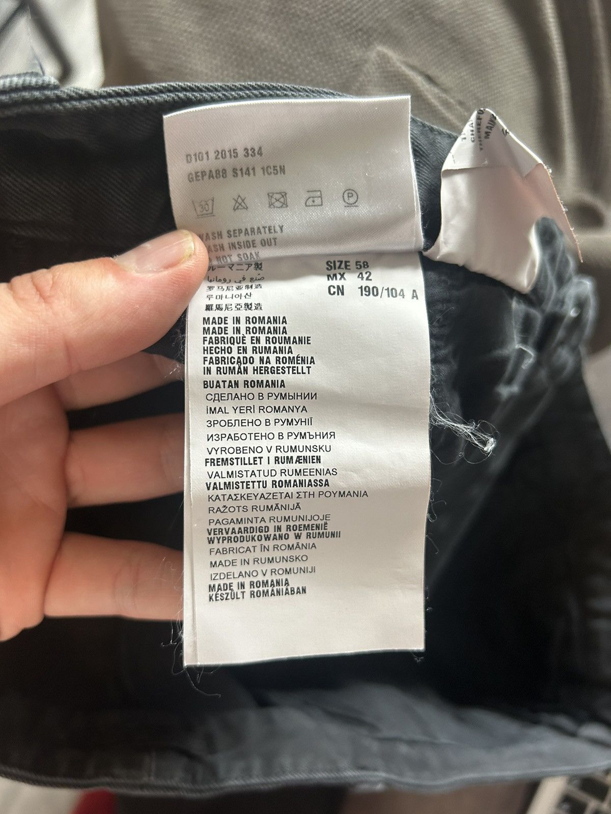 Prada Prada Black Cotton Blend Chinos - Size 58 Size US 40 / EU 56 - 19 Thumbnail