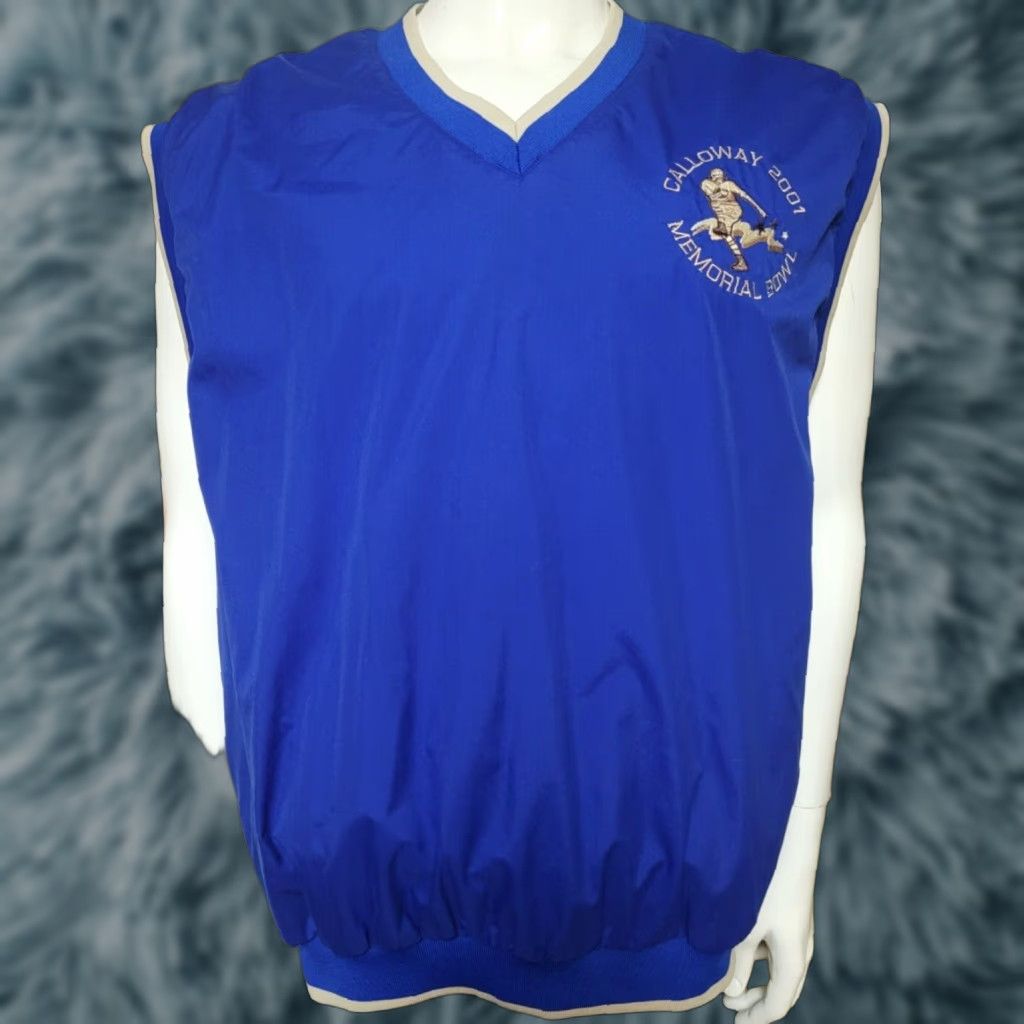 Vintage VINTAGE Calloway Memorial Bowl Windbreaker Vest XL Kentucky Football Tonix Logo Blue Men Size US XL / EU 56 / 4 - 1 Thumbnail
