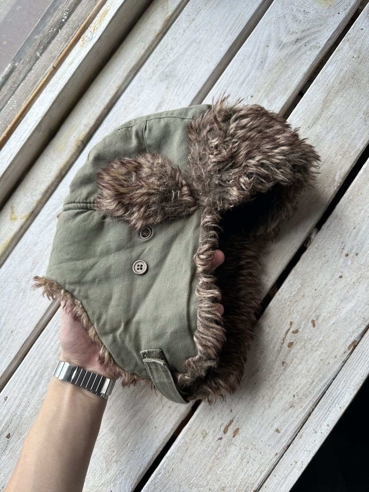 Vintage 🚨Y2K HYPE FUZZY MOHAIRE AVIATOR USHANKA HAT bubble Size ONE SIZE - 1 Thumbnail
