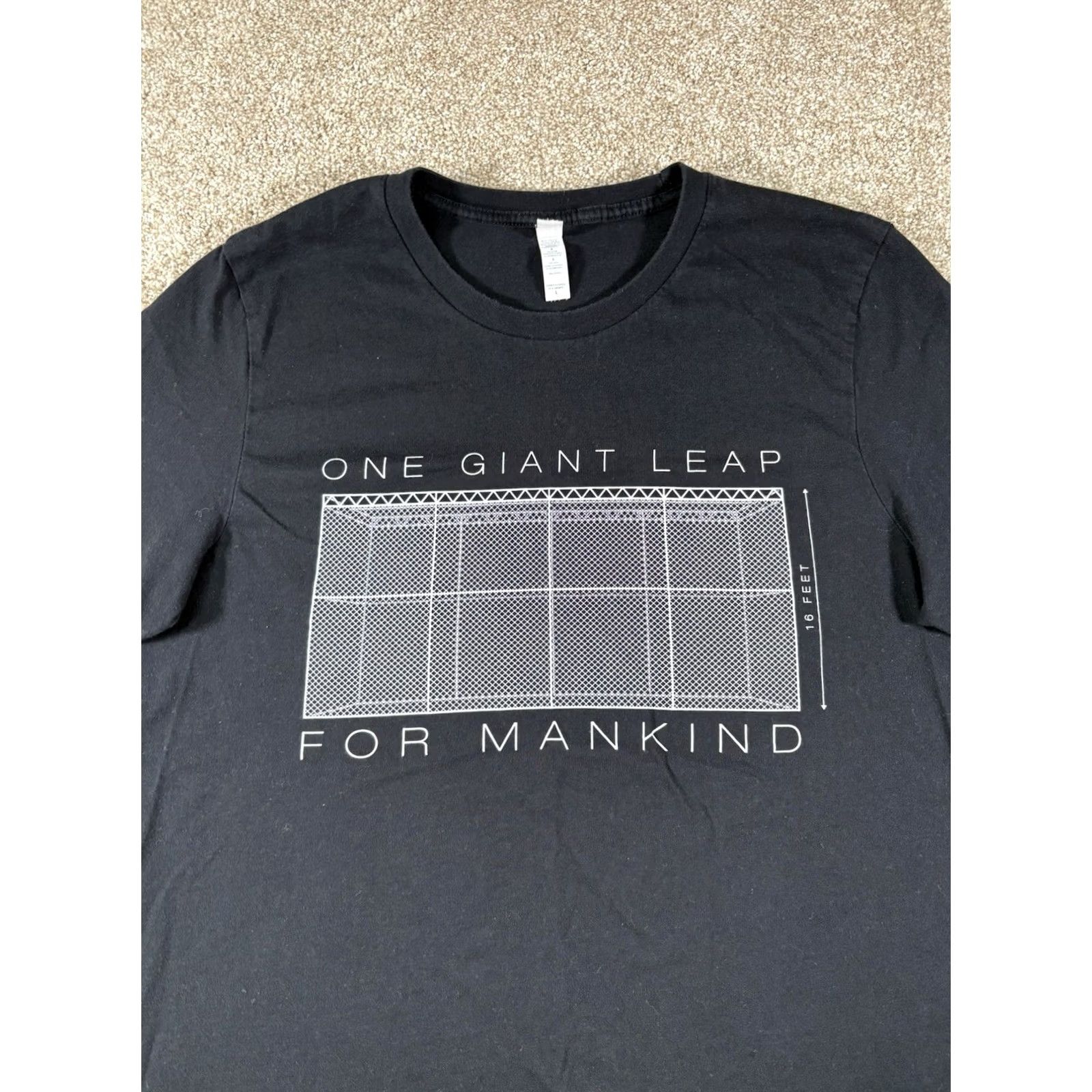 Vintage VINTAGE One Giant Leap For Mankind WWE Graphic Black Shirt 100% Cotton • Size Large Mens Shirts Regular Cotton Black WWE Graphic Sports Wrestling 90s Size US L / EU 52-54 / 3 - 2 Thumbnail