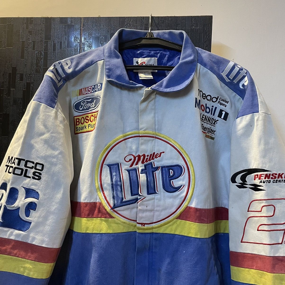 Jeff Hamilton Vintage Jeff Hamilton Miller Lite Nascar Jacket Size US L / EU 52-54 / 3 - 3 Thumbnail