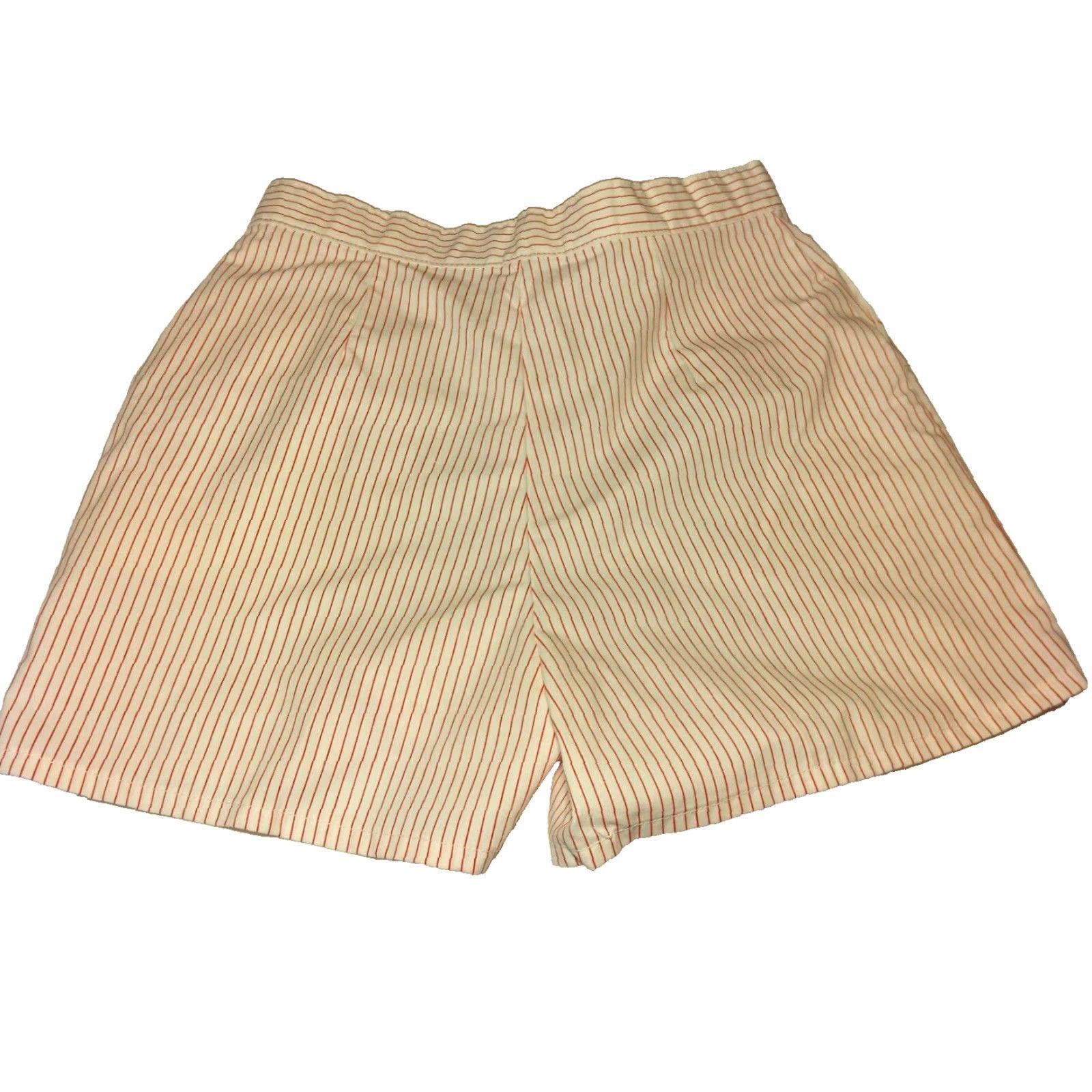 Vintage VINTAGE 1960s Shorts Women Size 11 White Red Striped Snap Pockets Hong Kong READ Size 32" / US 10 / IT 46 - 3 Thumbnail