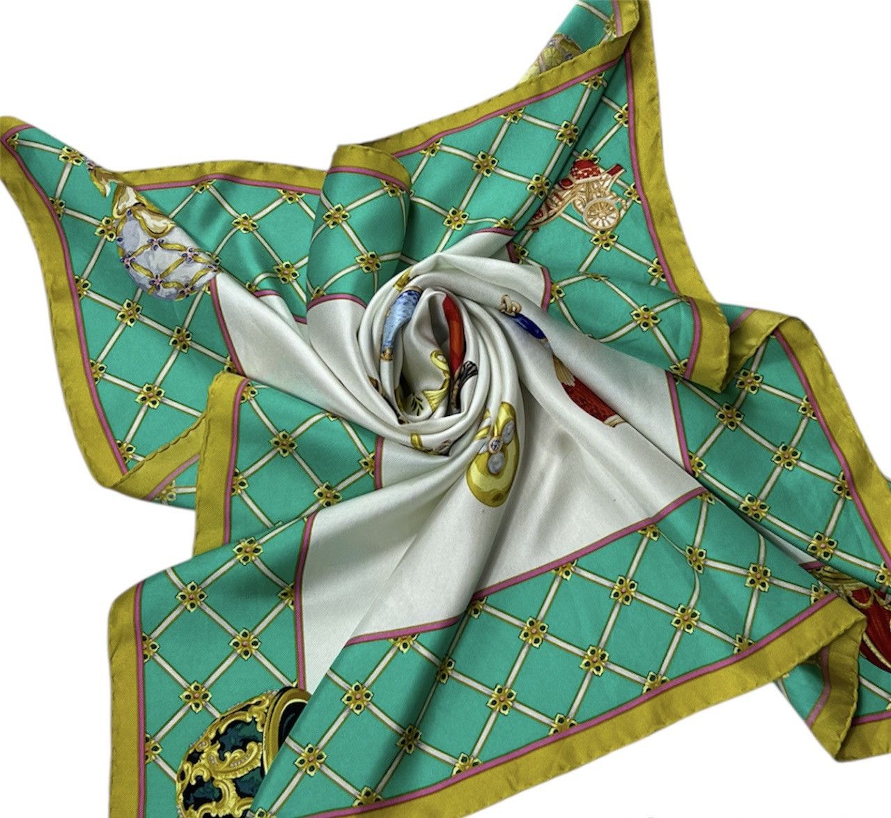Vintage Vintage 90s Mantero VIII Collection silk handkerchief scarf Size ONE SIZE - 2 Thumbnail
