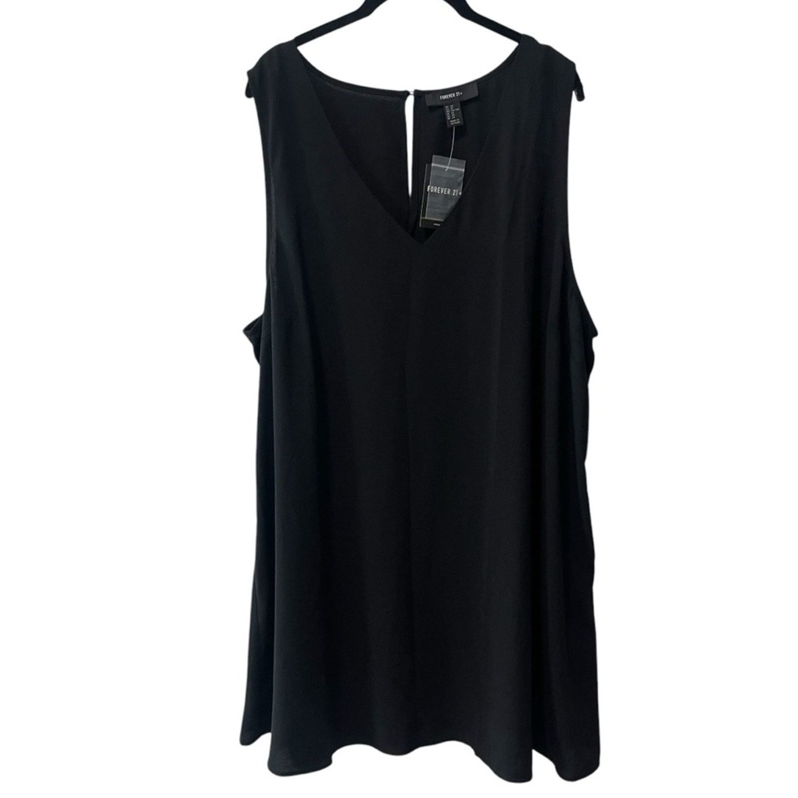Forever 21 Forever 21 Sleeveless A Line Keyhole Back Dress 3X Plus Size Size 3XL / US 20-22 - 5 Thumbnail