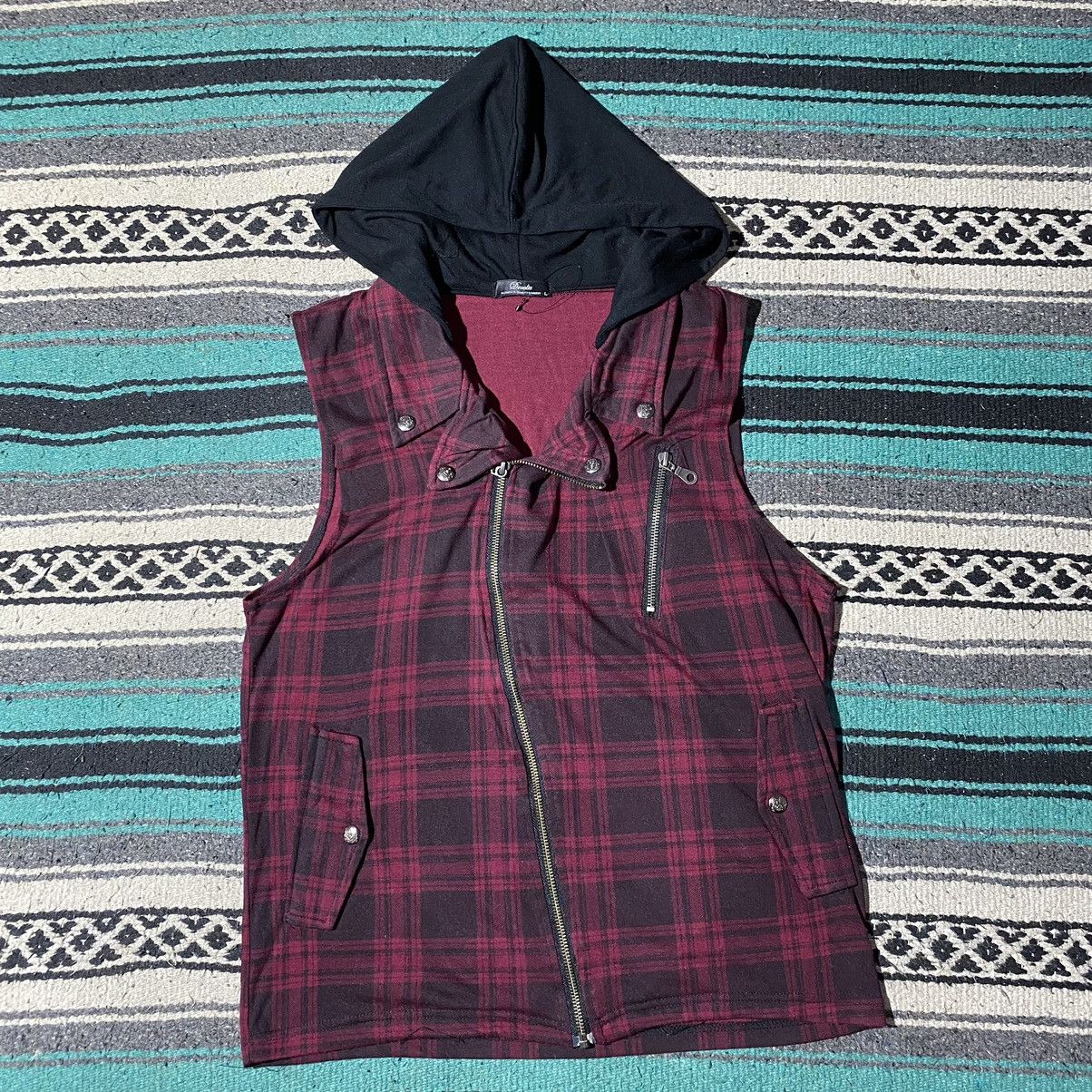 If Six Was Nine × Japanese Brand × Le Grande Bleu (L.G.B.) Devalte Asymmetric Punk Vest Hooded Size US S / EU 44-46 / 1 - 1 Thumbnail