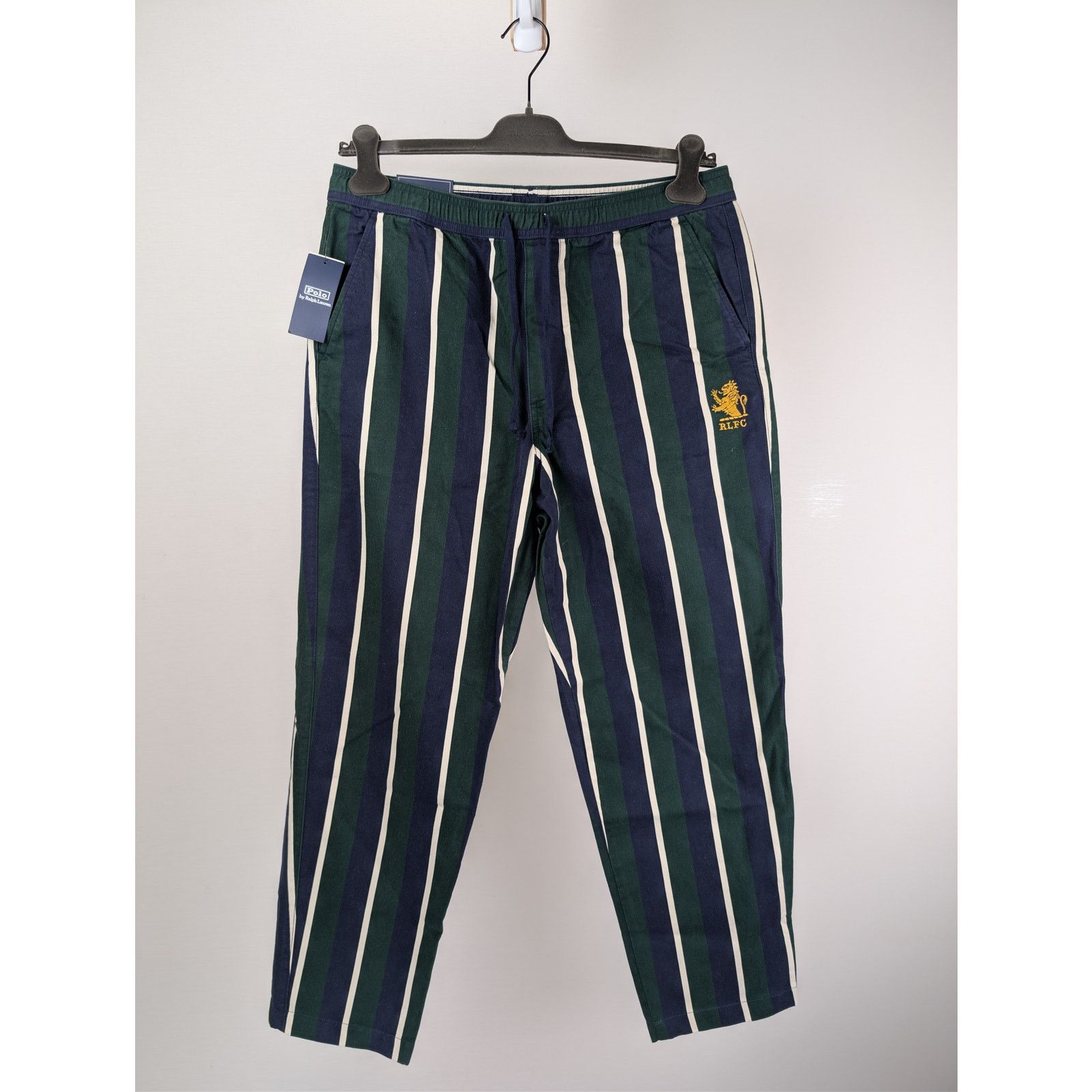 Polo Ralph Lauren o1rshd1 CC20 Relaxed Fit Striped Sateen Trouser Multicolor Size US 32 / EU 48 - 8 Thumbnail