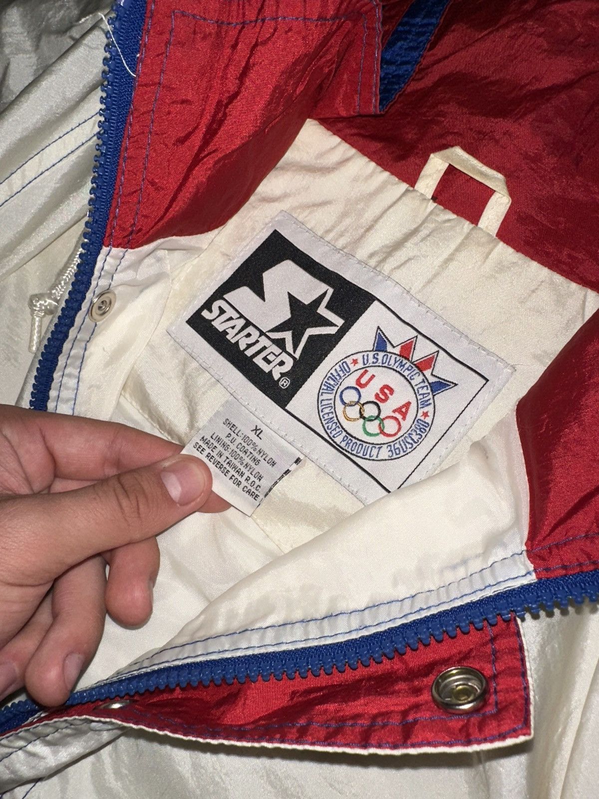 Starter × USA Olympics × Vintage Vintage Rare Starter USA Olympics 1996 90’s Size US XL / EU 56 / 4 - 3 Thumbnail
