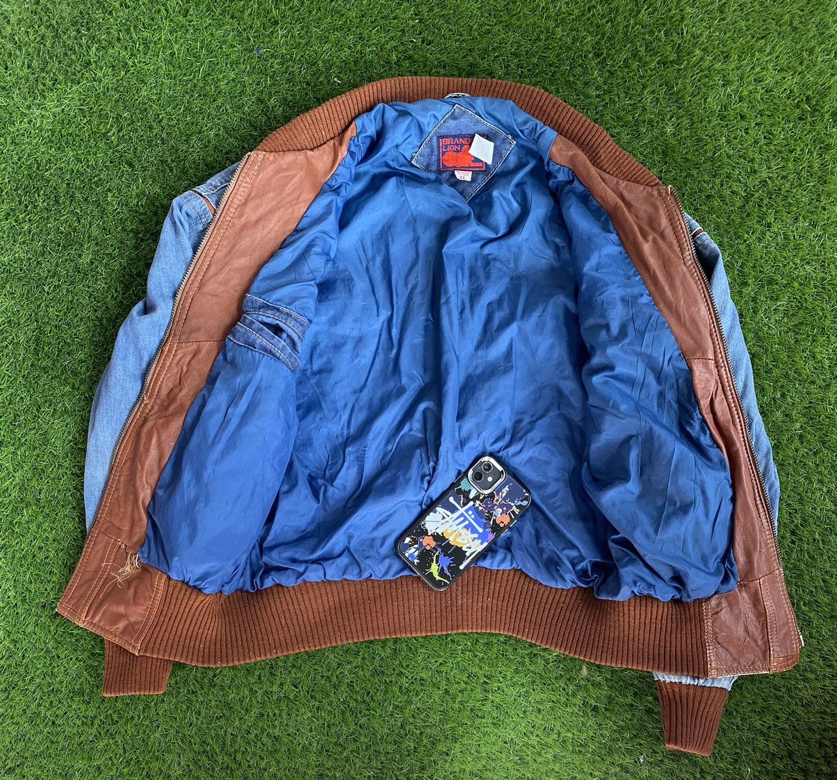 Other Seditioneries Vintage Leather Denim Jacket Size US XL / EU 56 / 4 - 3 Thumbnail