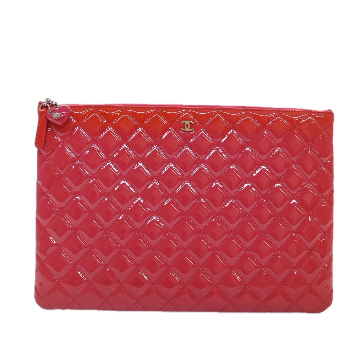 Chanel Timeless/Classique Pink Patent Leather Clutch Bag Size ONE SIZE - 1 Thumbnail