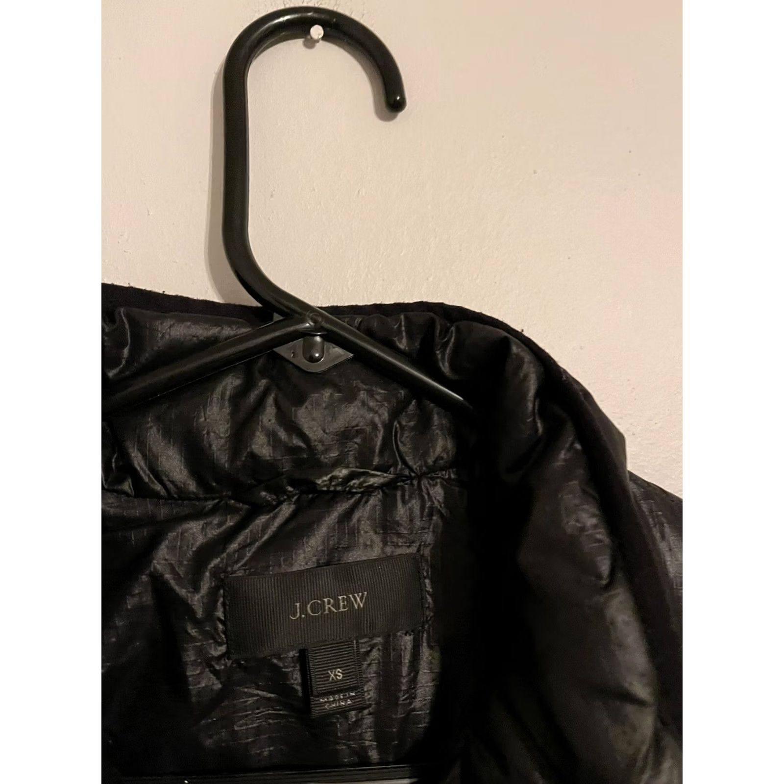 J.Crew J.CREW Puffer Jacket Women's XSmall XS Black Lightweight Down Fill Coat Size XXS / US 00 / IT 34 - 3 Thumbnail