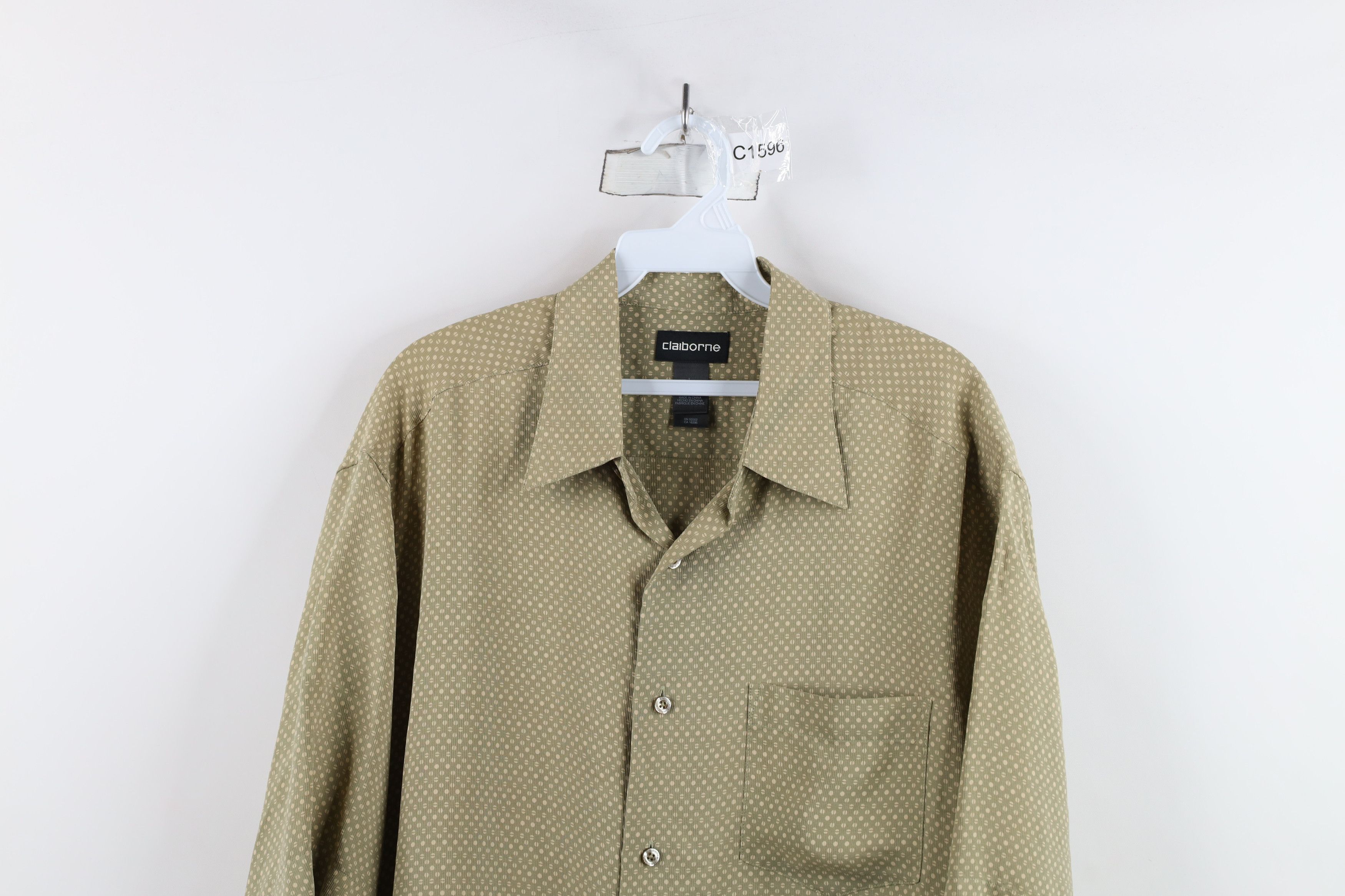 Vintage Vintage 90s Streetwear Polka Dot Short Sleeve Button Shirt Size US L / EU 52-54 / 3 - 2 Thumbnail
