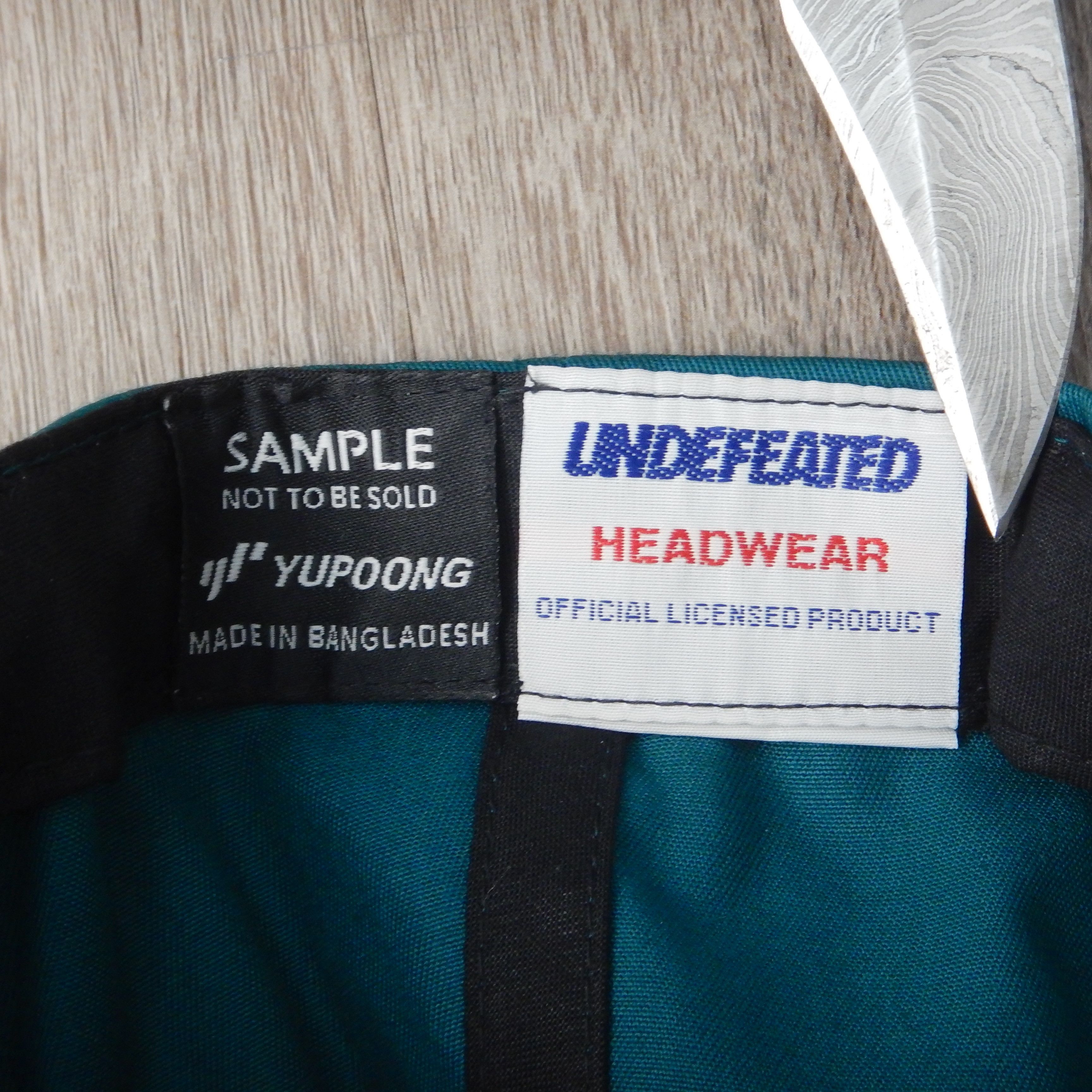 Undefeated SAMPLE Undefeated Turquoise Five Strikes Logo Snapback Size ONE SIZE - 4 Thumbnail