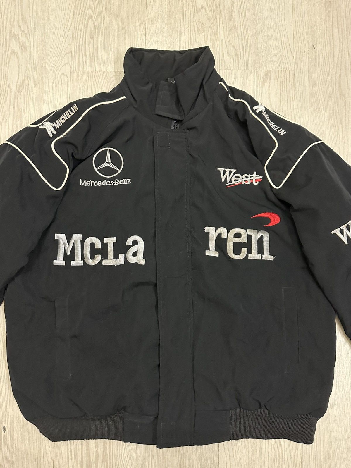 Formula 1 💥RARE💥 Vintage Mercedes Benz Formula 1 Racing Jacket Size US L / EU 52-54 / 3 - 3 Thumbnail