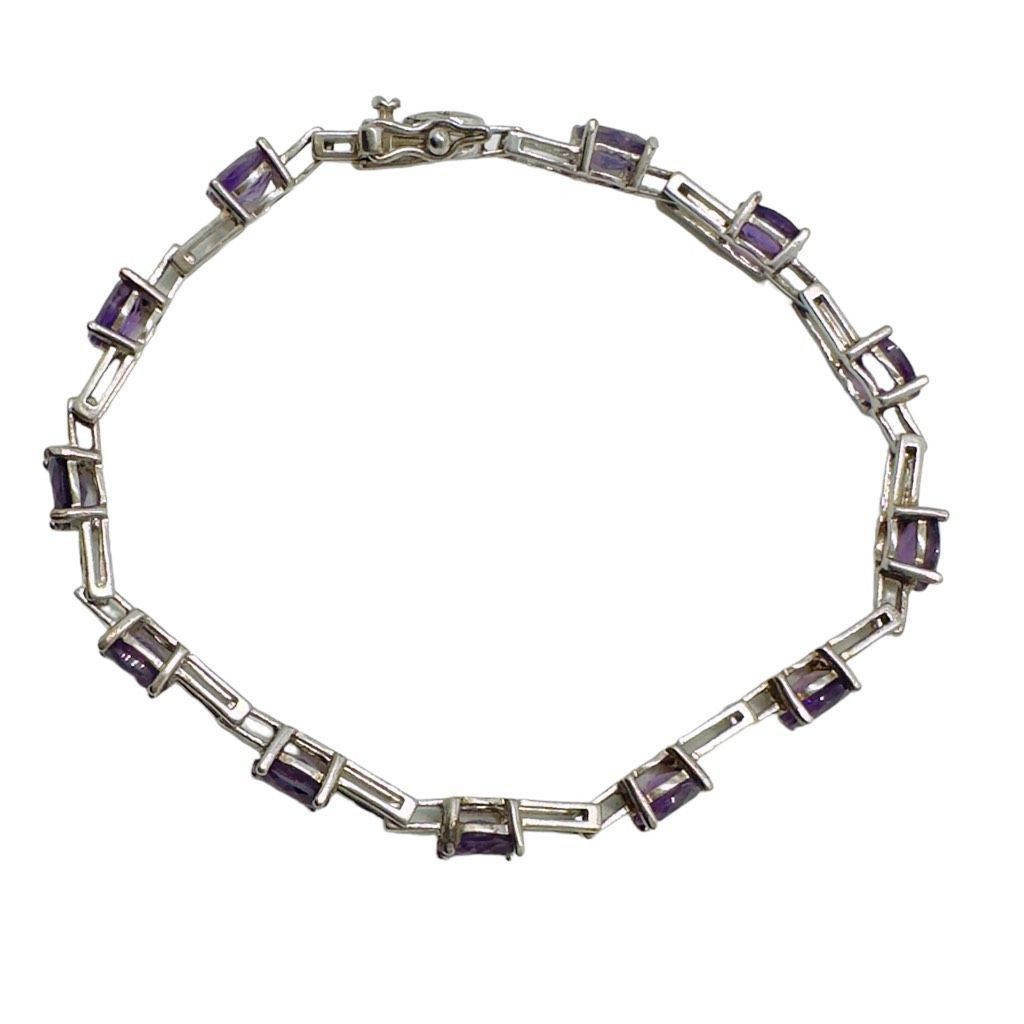 Other ROSS-SIMMONS .925 STERLING SILVER & Prong Set Genuine AMETHY Size ONE SIZE - 3 Thumbnail