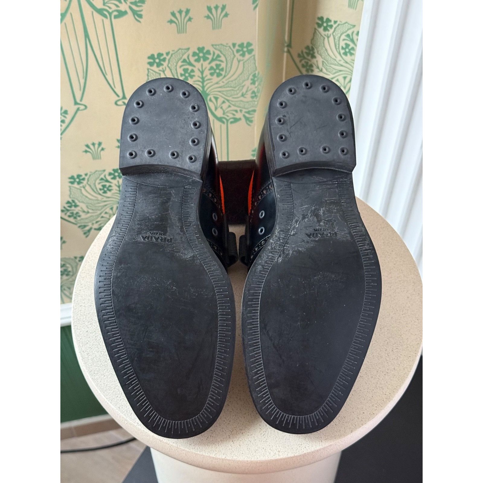 Prada Prada Runway Hybrid Leather Derby Wingtip Oxfords Sneakers Size US 10.5 / EU 43-44 - 20 Thumbnail