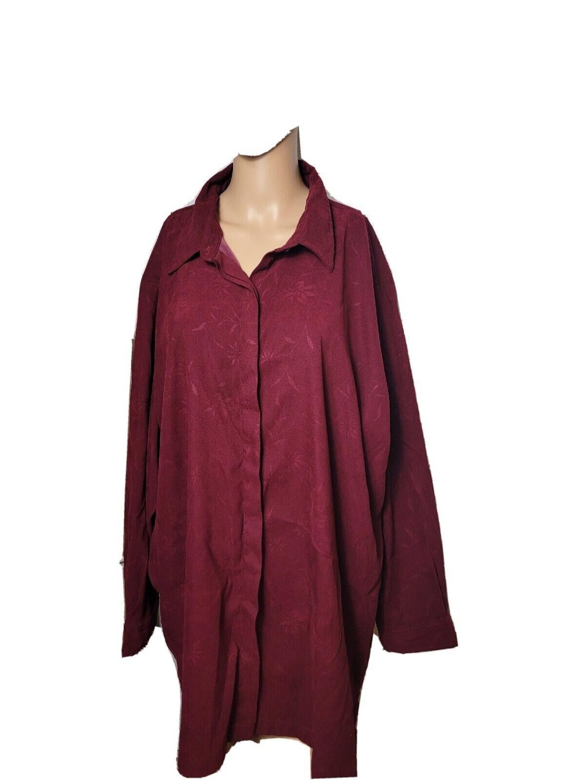 Designer Vintage Womens Blouse Flowers Willow Bay Plus Size 22w 24w Size 3XL / US 20-22 - 1 Thumbnail