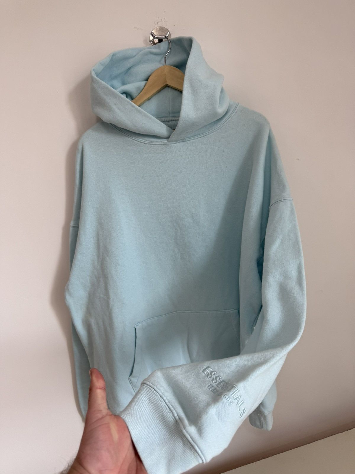 Fear of God Fear of God Essentials 3M Logo Pullover Hoodie 'Blue' Size US L / EU 52-54 / 3 - 2 Thumbnail