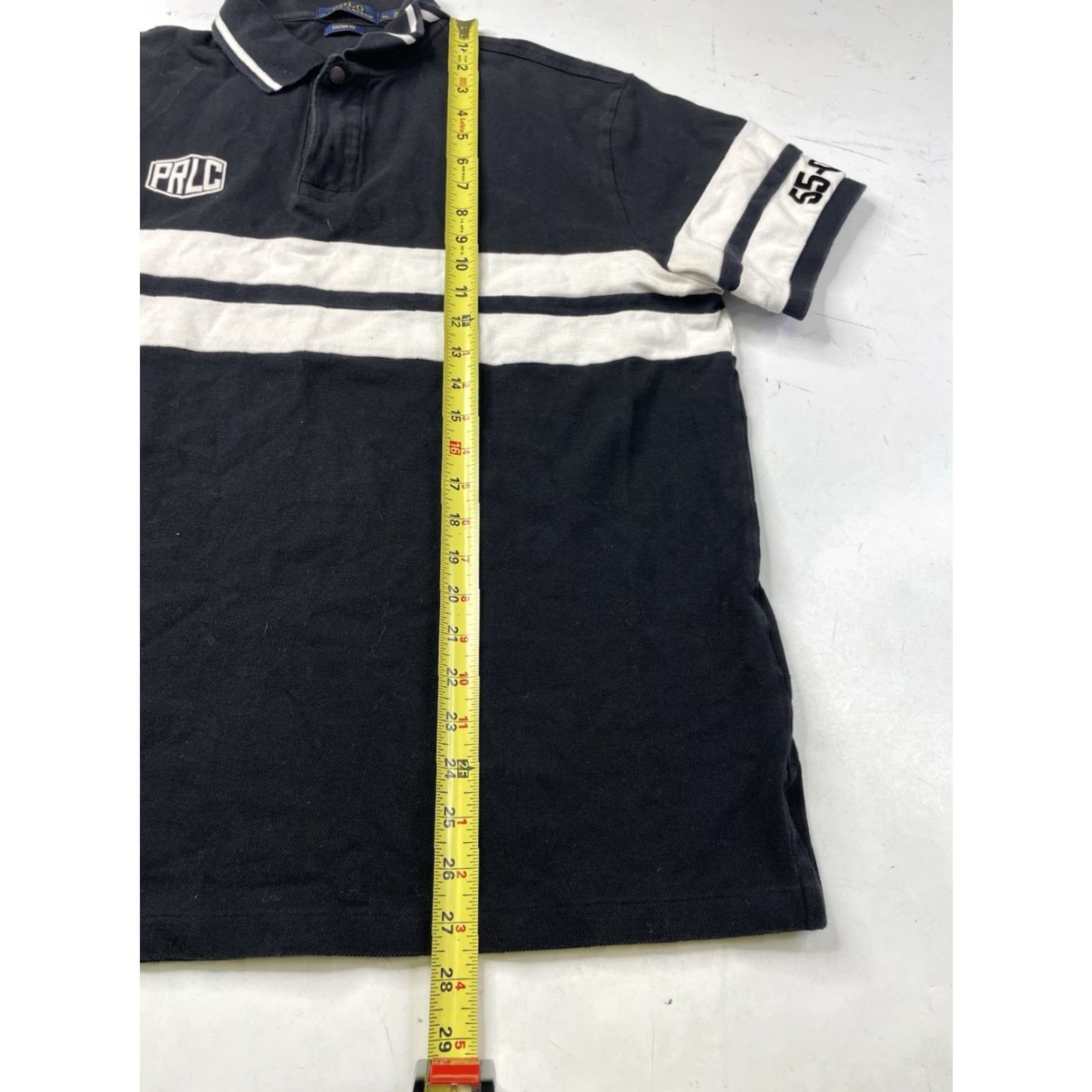 Polo Ralph Lauren Polo Ralph Lauren Polo Cycling Team Short Sleeve Polo Shirt Black White Mens XL Size US XL / EU 56 / 4 - 6 Thumbnail
