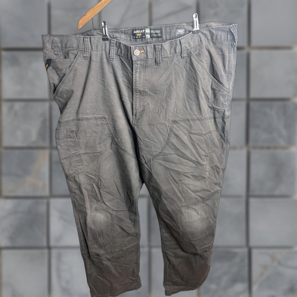 Ariat Ariat M4 Rebar Pants Mens 50x30 Gray Relaxed Straight Workwear Utility Durable Carpenter Pants Mens 50x30 Gray Size US 34 / EU 50 - 1 Thumbnail
