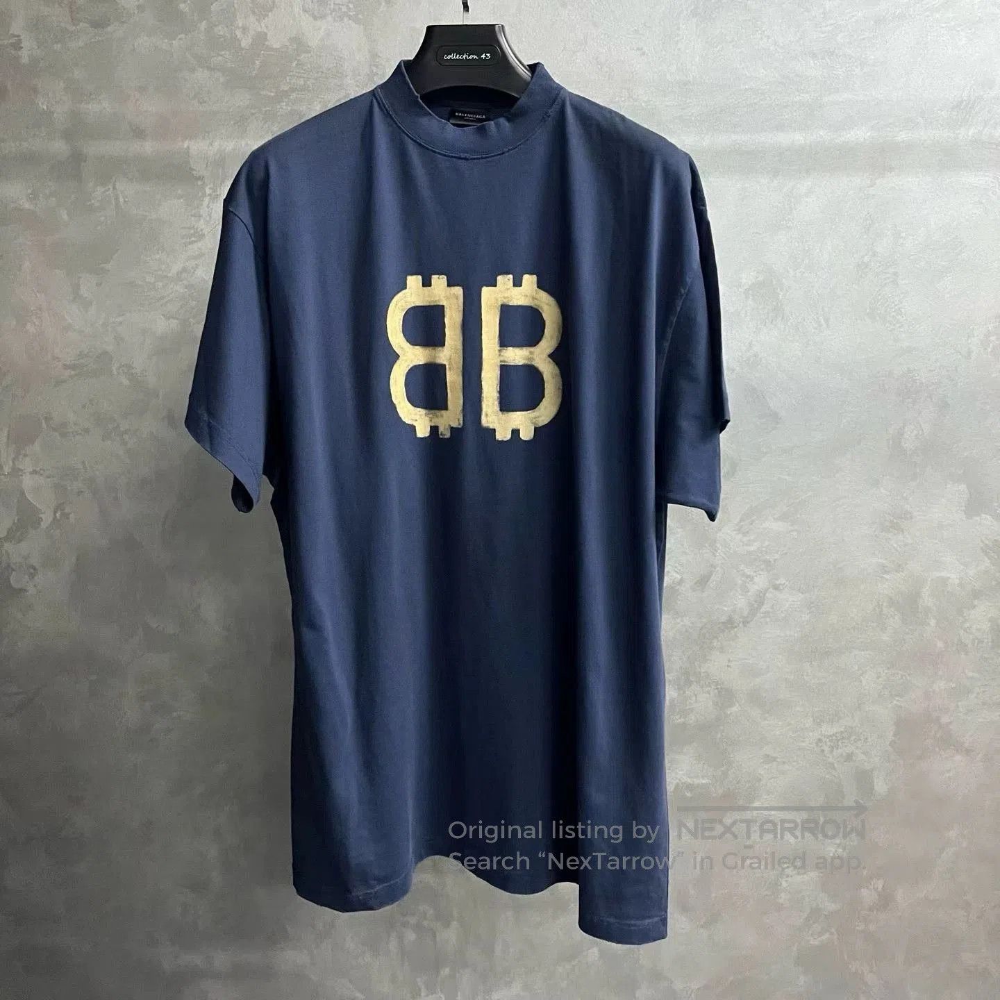 Balenciaga balenciaga blue letter print short sleeve t-shirt. Size US S / EU 44-46 / 1 - 1 Thumbnail