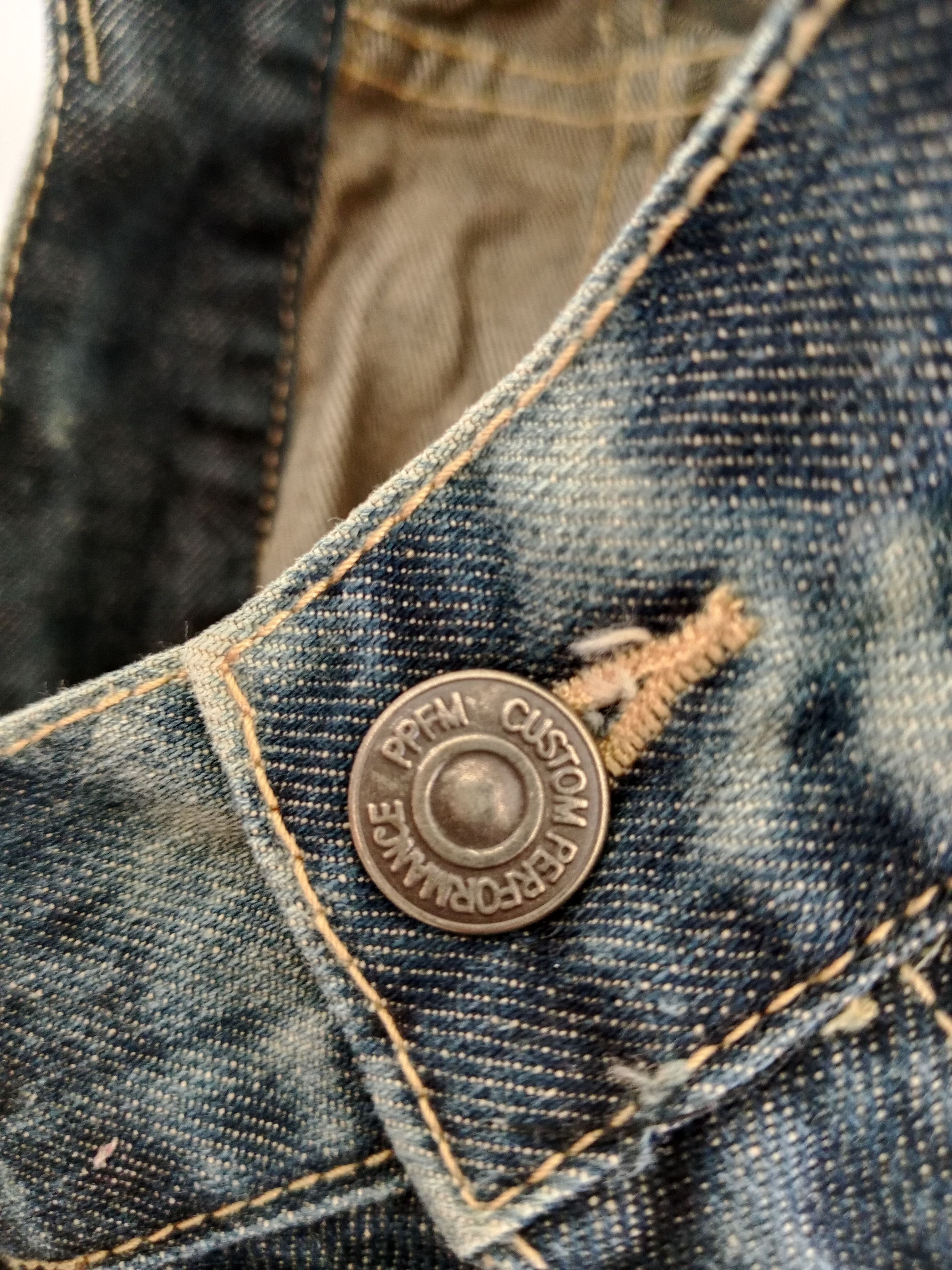 Other Vintage PPFM Blue Jeans Japanese Brand Acid Wash Style Size US 33 - 8 Thumbnail