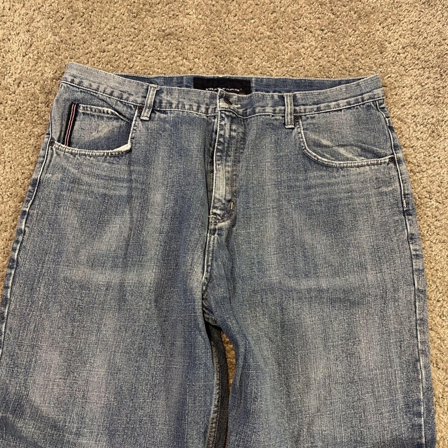 Phat Farm VINTAGE Phat Farm Baggy Wide-Leg Jeans 40x31 Men Blue 90s Y2K Grunge Skater Wide-Leg Cyber 90s Mens Size US 40 / EU 56 - 3 Thumbnail