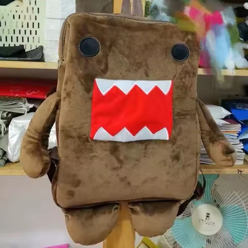 Japanese Brand Harajuku Brown Stuffed Plush Backpack Size ONE SIZE - 4 Thumbnail