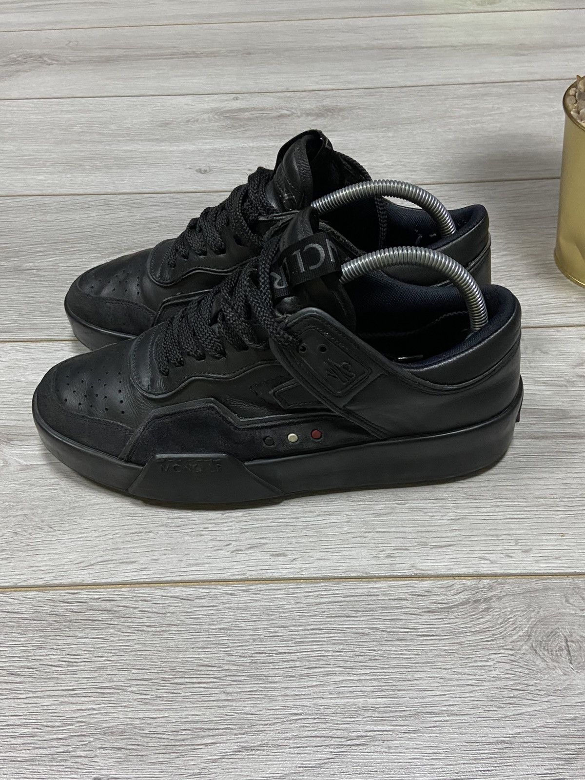 Moncler Moncler Promyx Space leather Sneakers Black Size US 8 / EU 41 - 6 Thumbnail